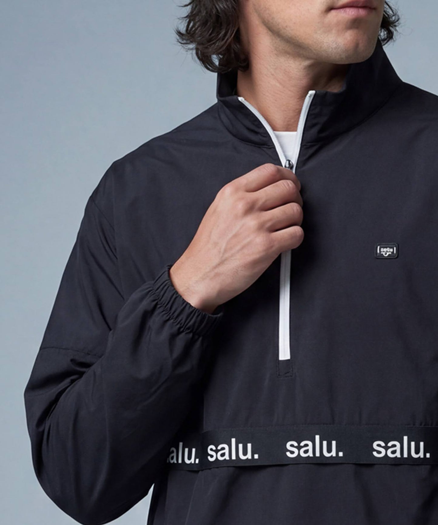 Salu Color-Blocked Half-Zip Top Men's