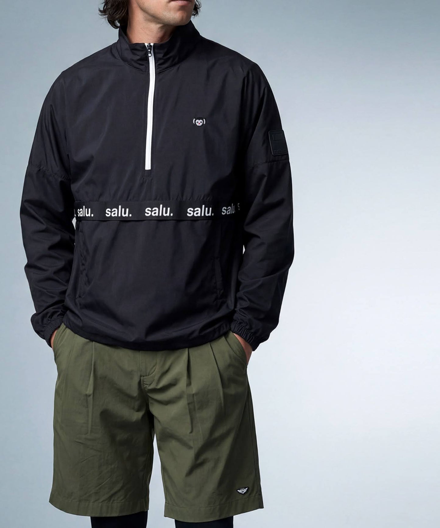 Salu Color-Blocked Half-Zip Top Men's