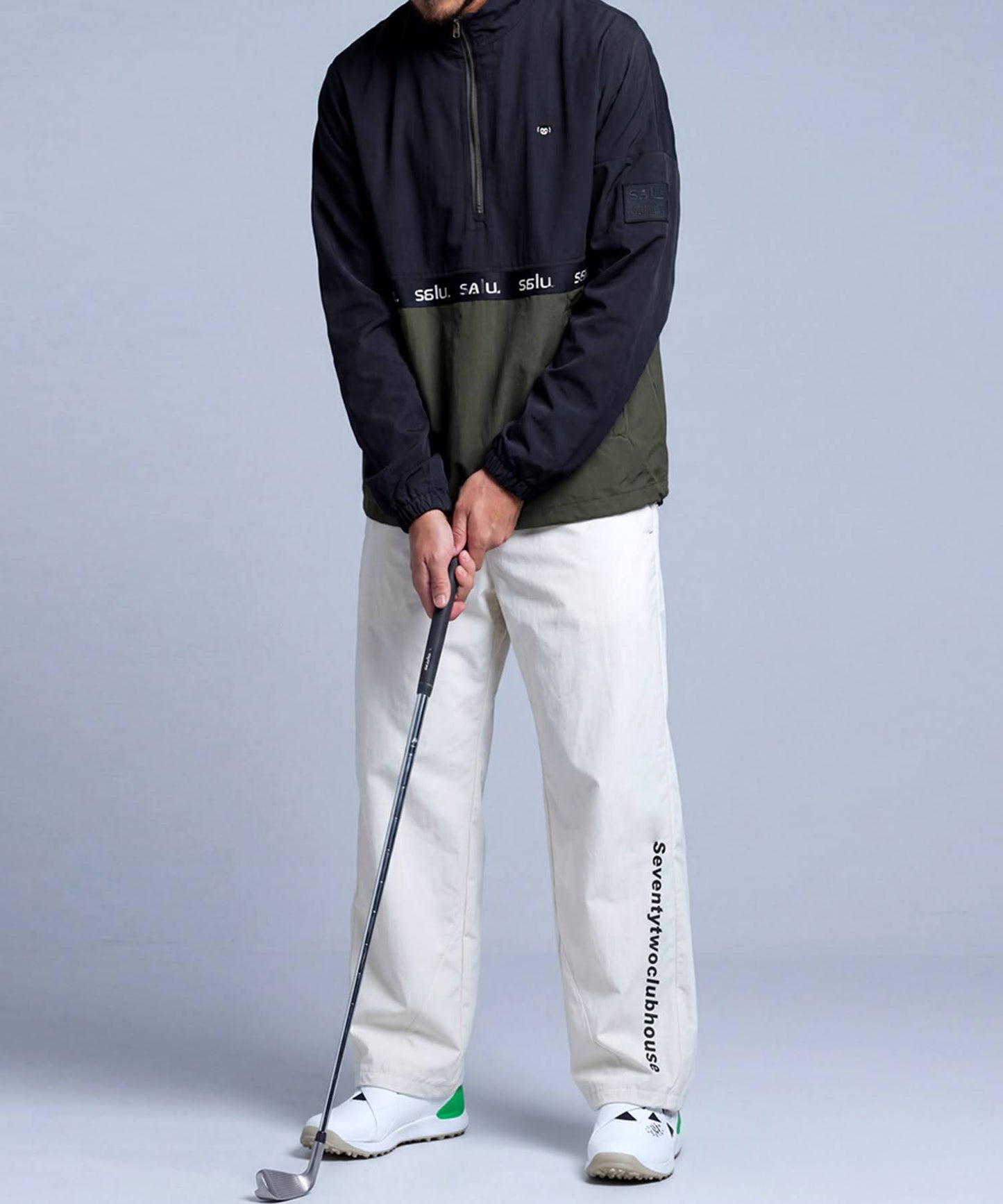 Salu Color-Blocked Half-Zip Top Men's