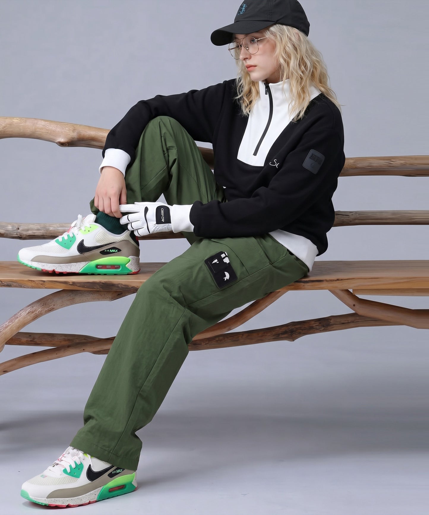 Pocket Design Cargo Pants Ladies