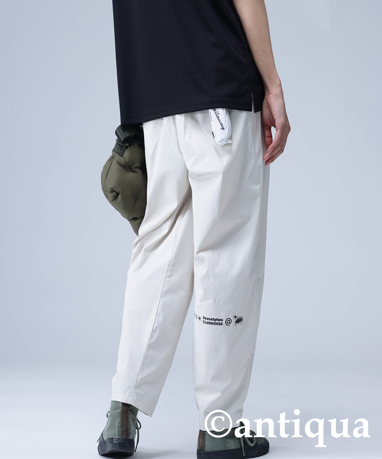 ANTIQUAGOLF×STCH Men's logo pants