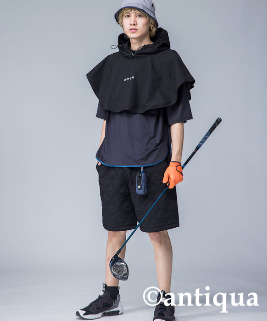 ANTIQUAGOLF×STCH Men's rain poncho