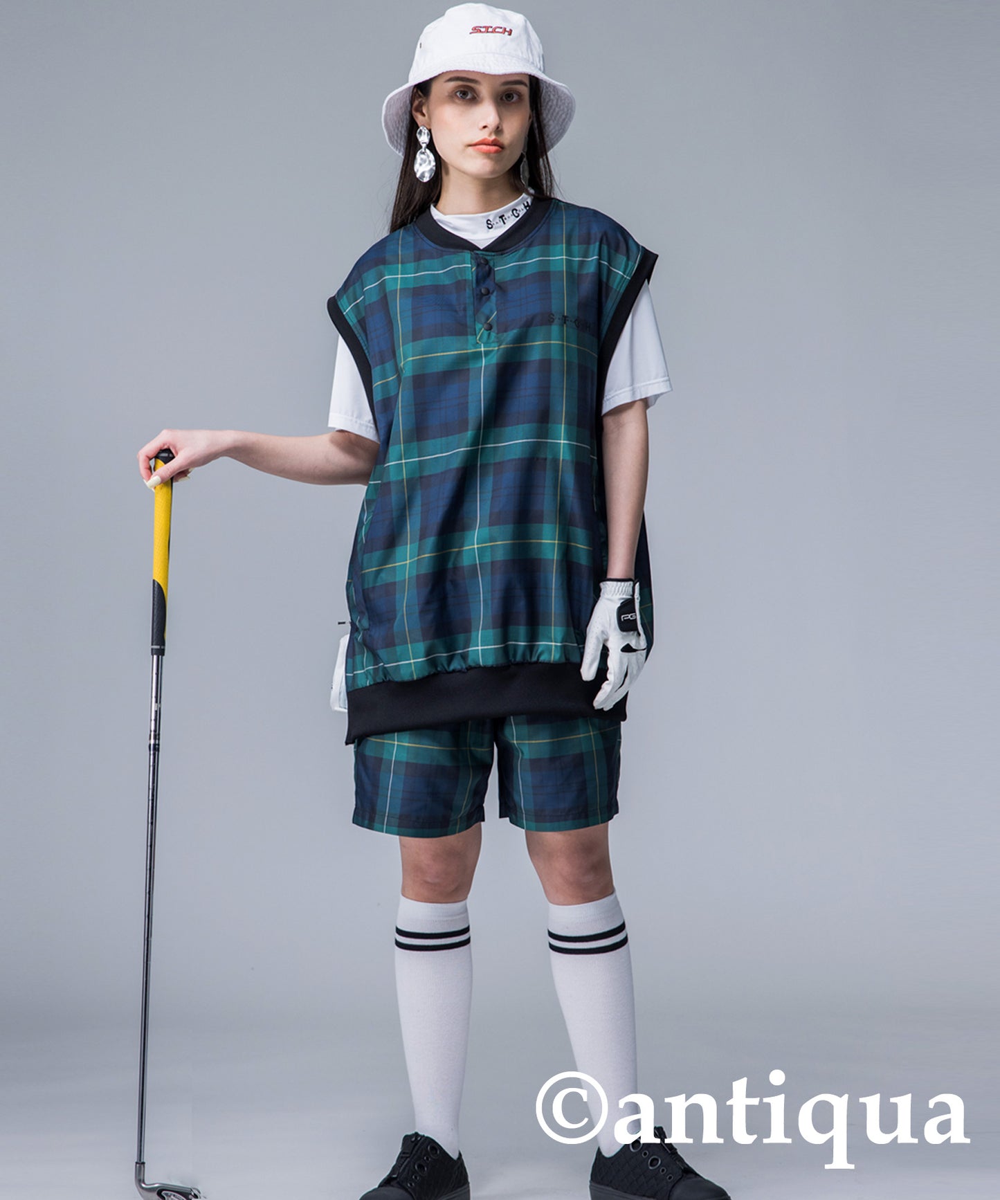 ANTIQUAGOLF×STCH Ladies shorts