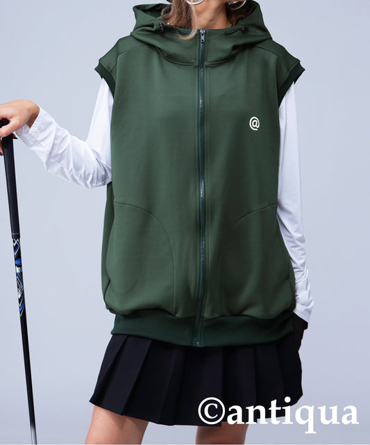 ANTIQUAGOLF×STCH  Hoodie Logo Vest Ladies