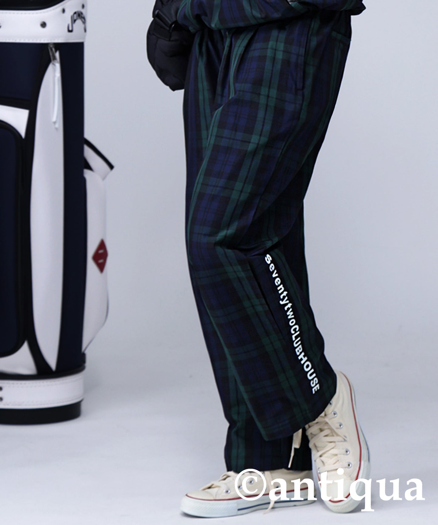 STCH × ANTIQUA GOLF UK -Style Check Logo Pants Ladies