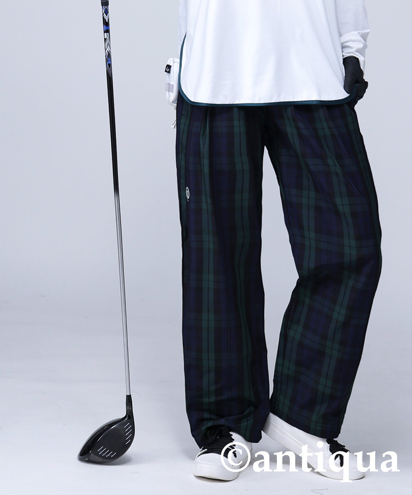 STCH × ANTIQUA GOLF UK -Style Check Logo Pants Ladies