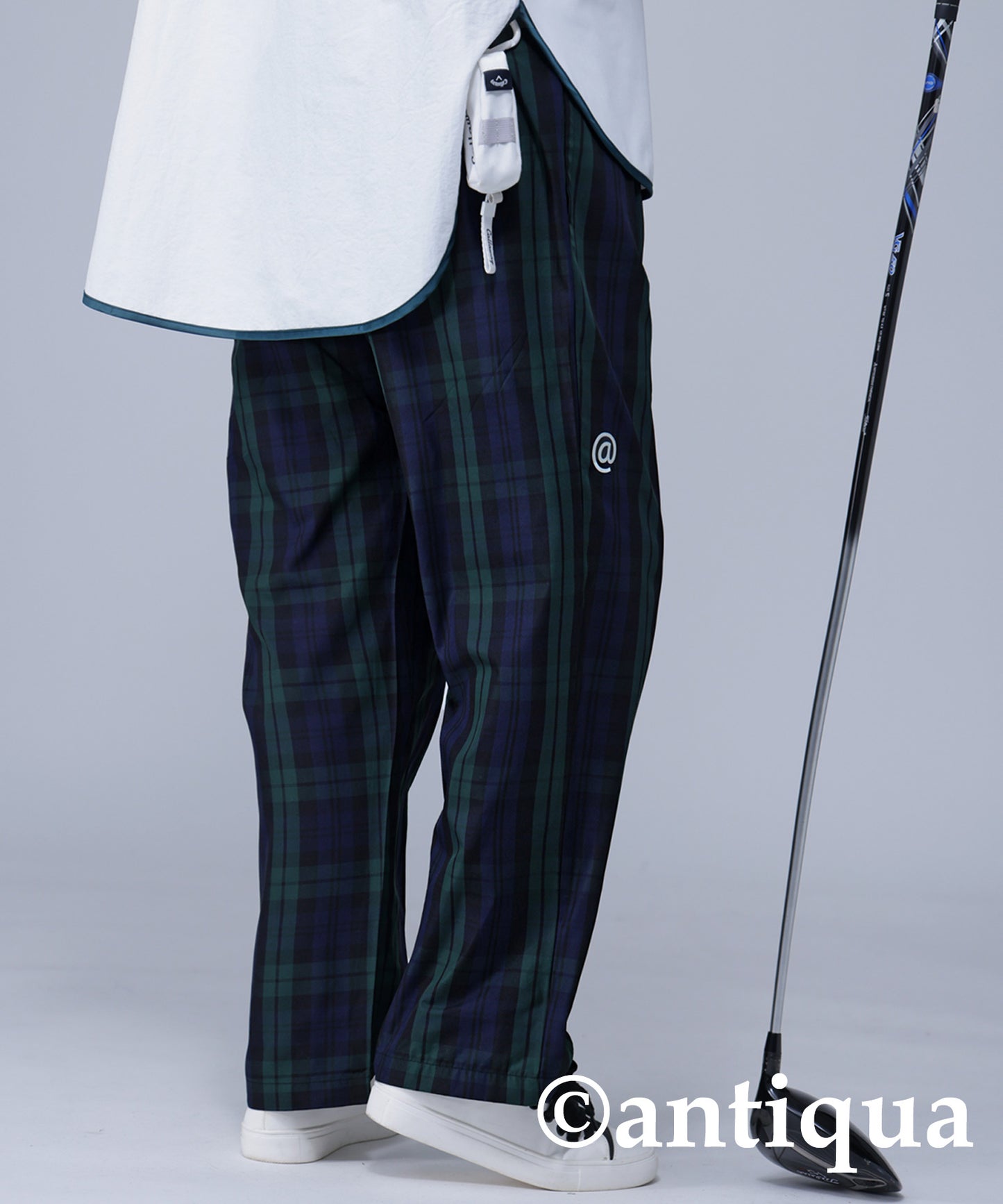 STCH × ANTIQUA GOLF UK -Style Check Logo Pants Ladies