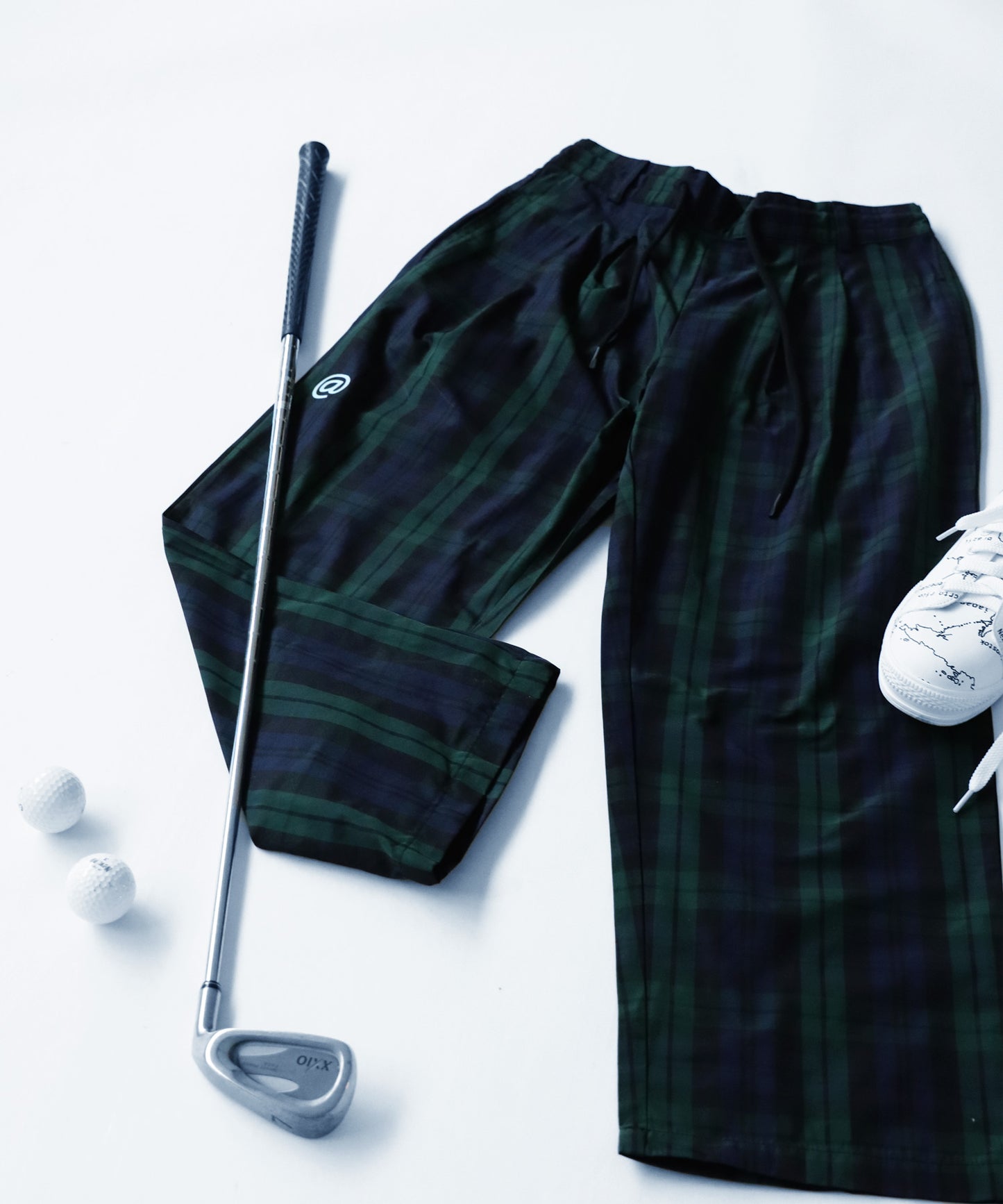 STCH × ANTIQUA GOLF UK -Style Check Logo Pants Ladies