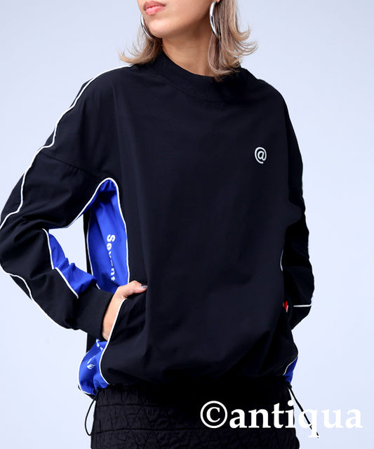 STCH × ANTIQUA GOLF Piping Design Tops Ladies