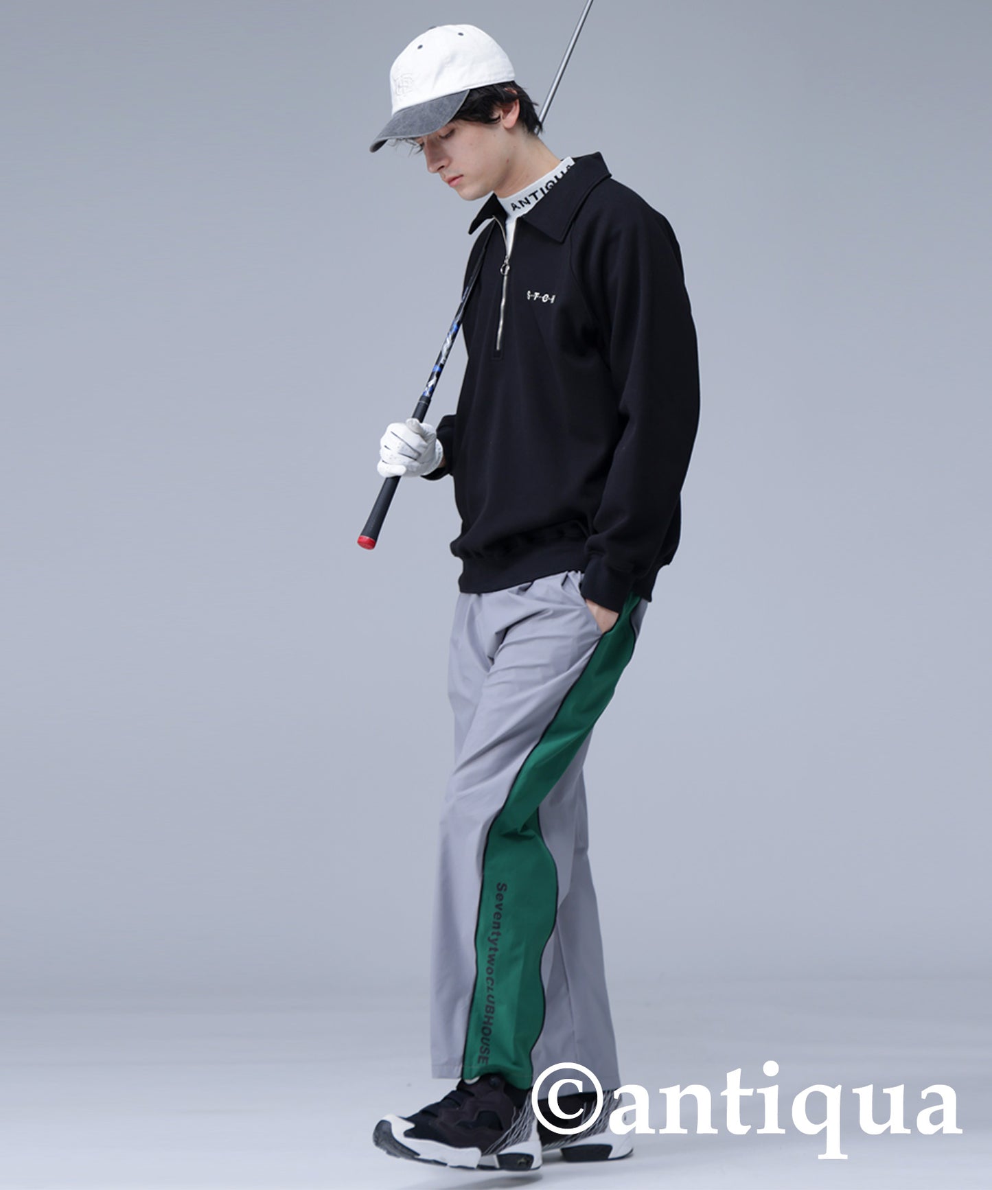 STCH×ANTIQUA GOLF Line Design Pants Men's