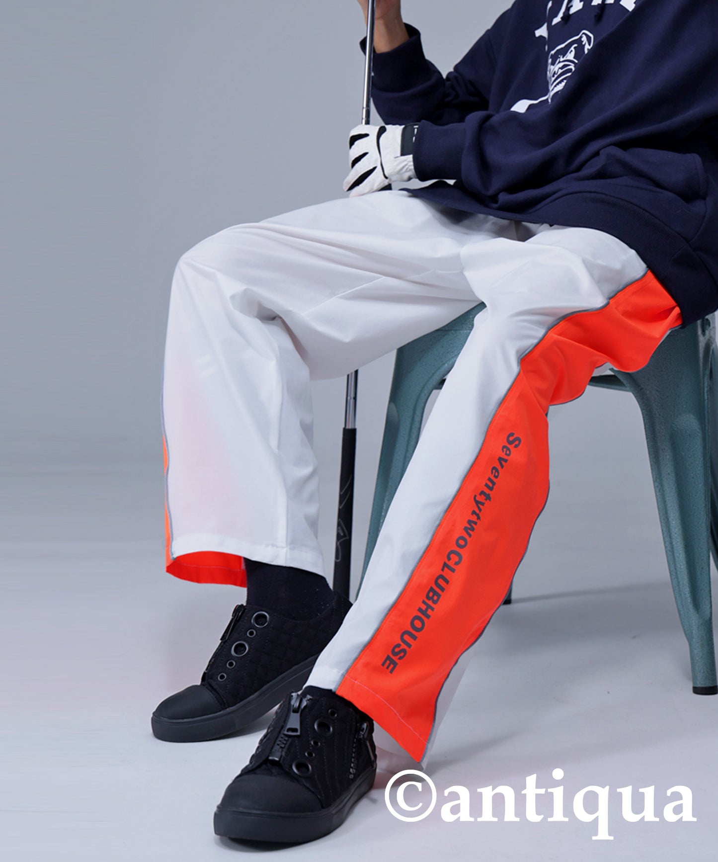 STCH×ANTIQUA GOLF Line Design Pants Men's