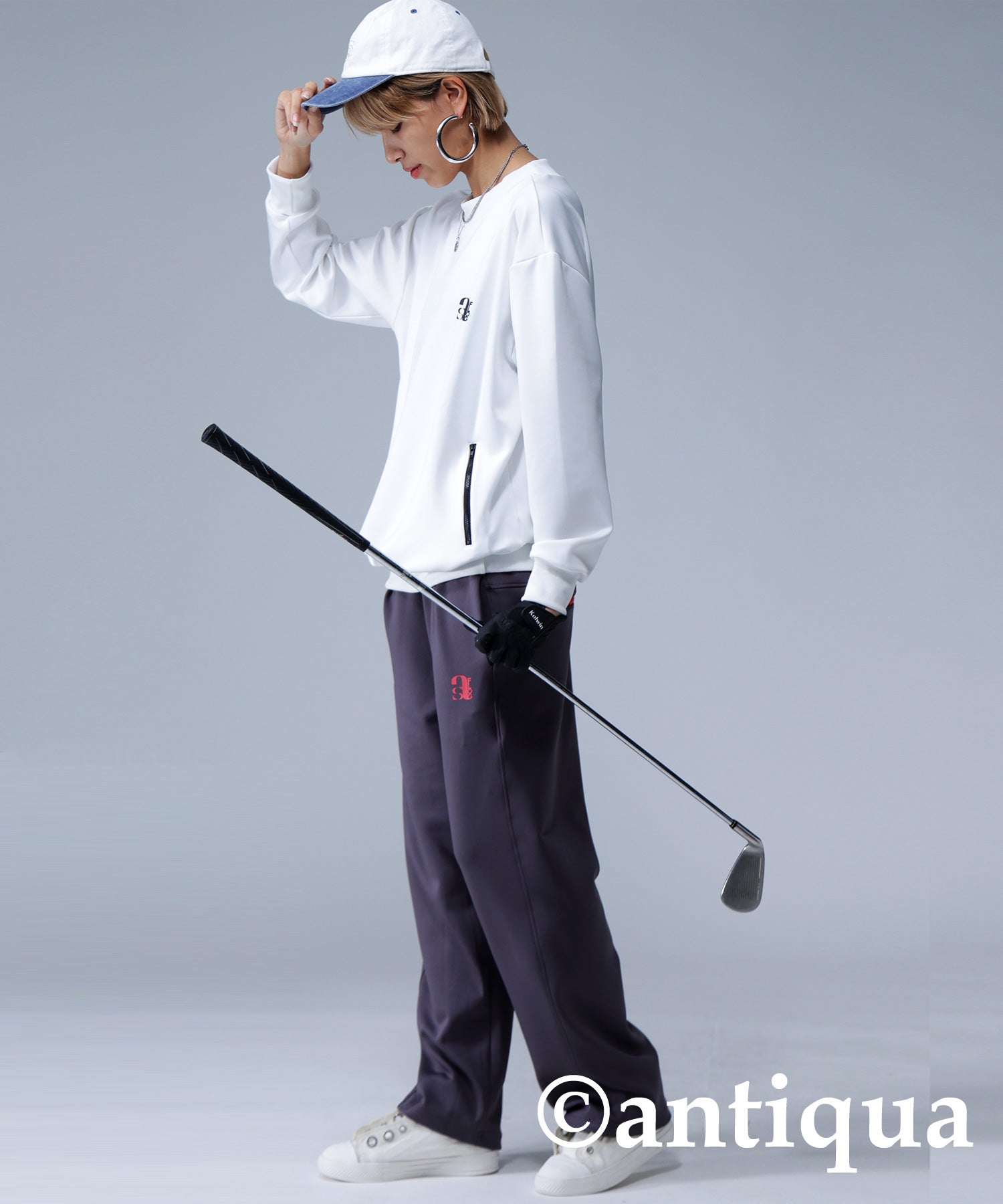 ANTIQUA GOLF×STCH Zip Pocket Tops Ladies | Japanese fashion brand