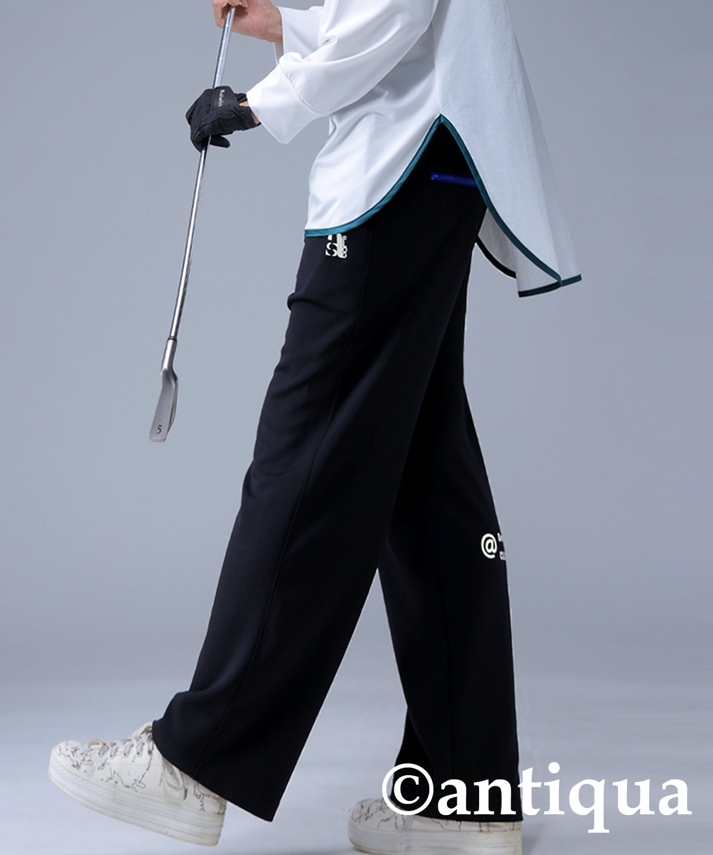 ANTIQUA GOLF×STCH Zip Pocket Design Pants Ladies