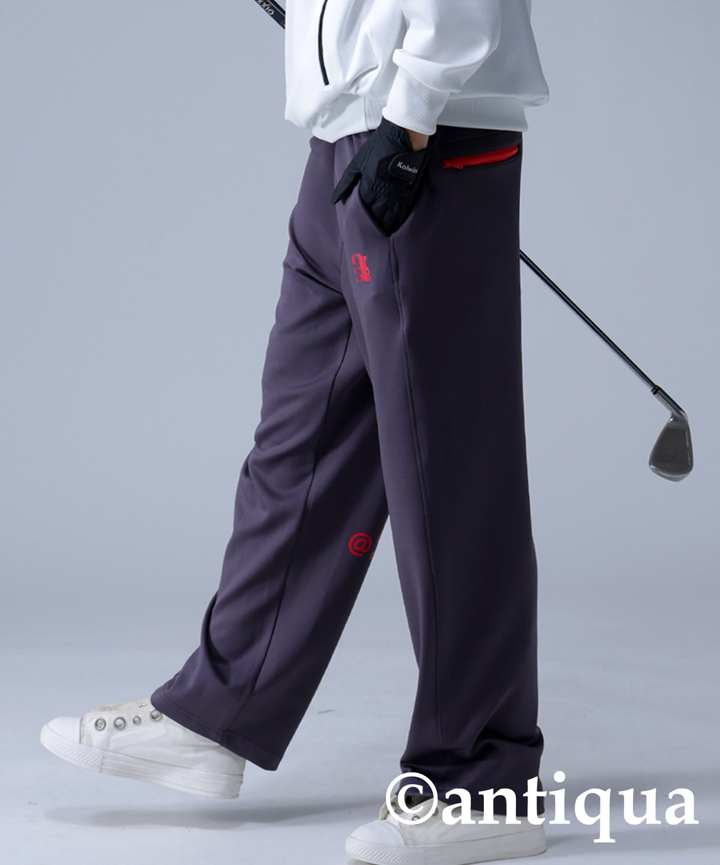 ANTIQUA GOLF×STCH Zip Pocket Design Pants Ladies