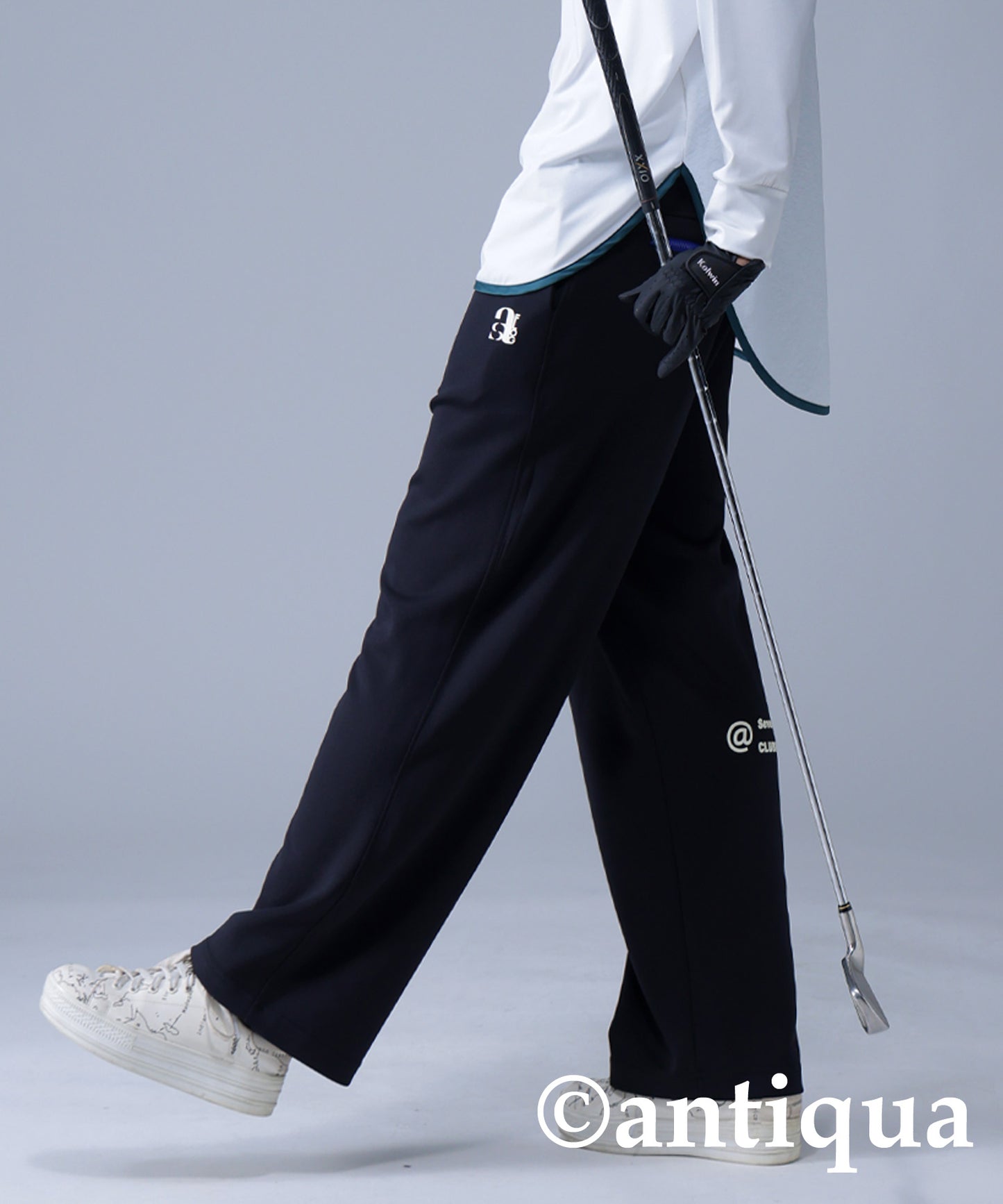 ANTIQUA GOLF×STCH Zip Pocket Design Pants Ladies