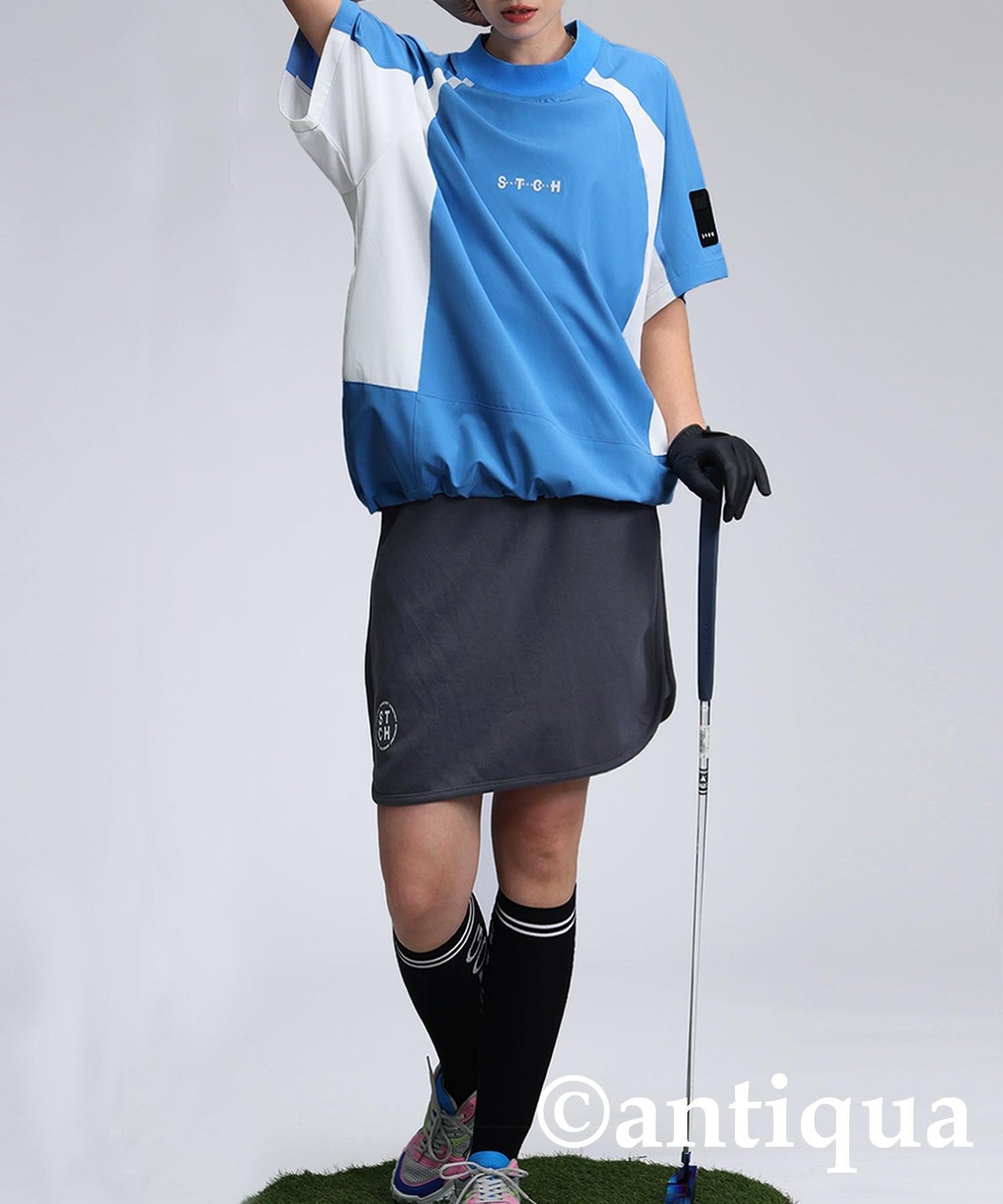 ANTIQUA GOLF×STCH Game Shirt With Drawstring Ladies
