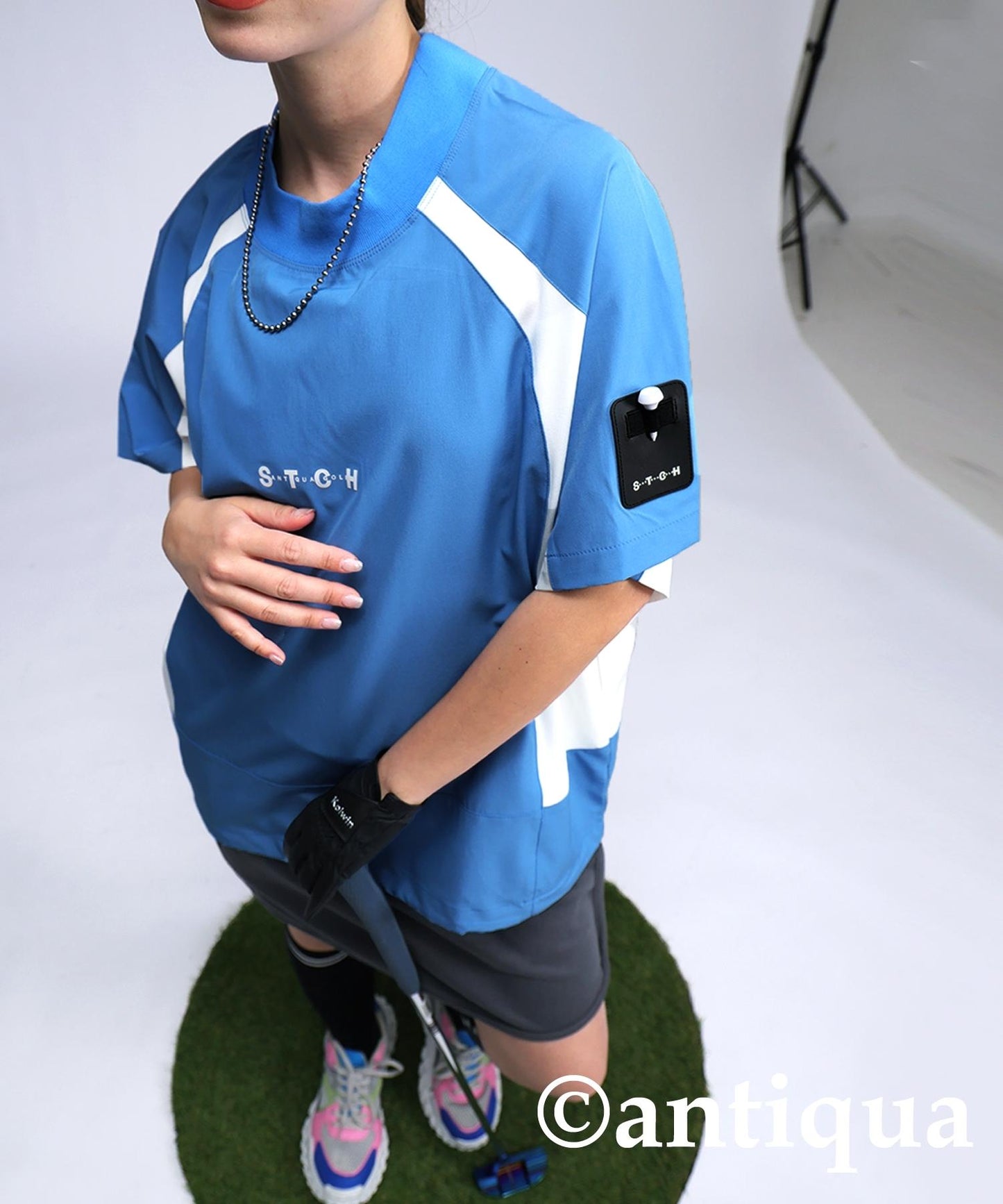 ANTIQUA GOLF×STCH Game Shirt With Drawstring Ladies