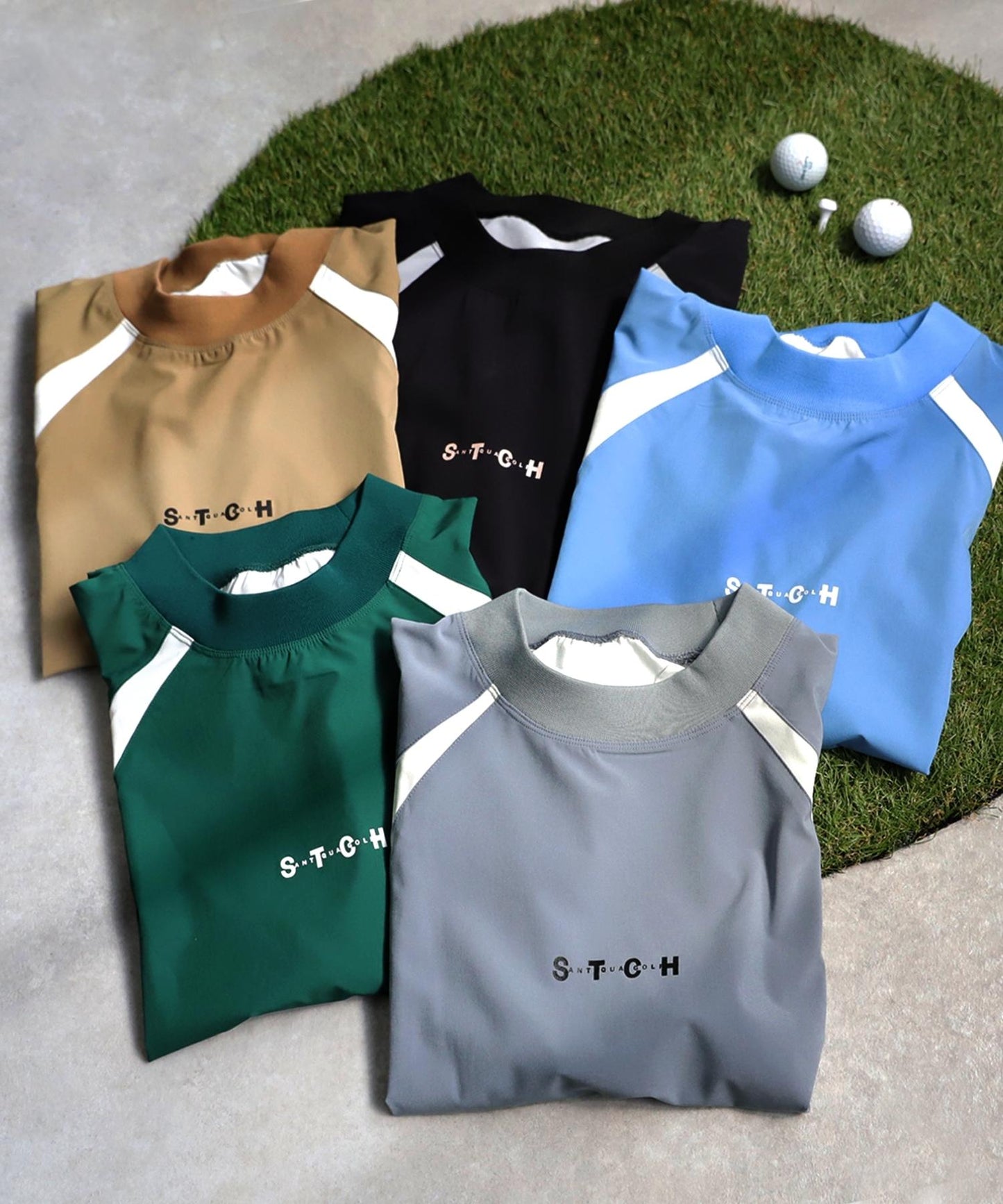 ANTIQUA GOLF×STCH Game Shirt With Drawstring Men's