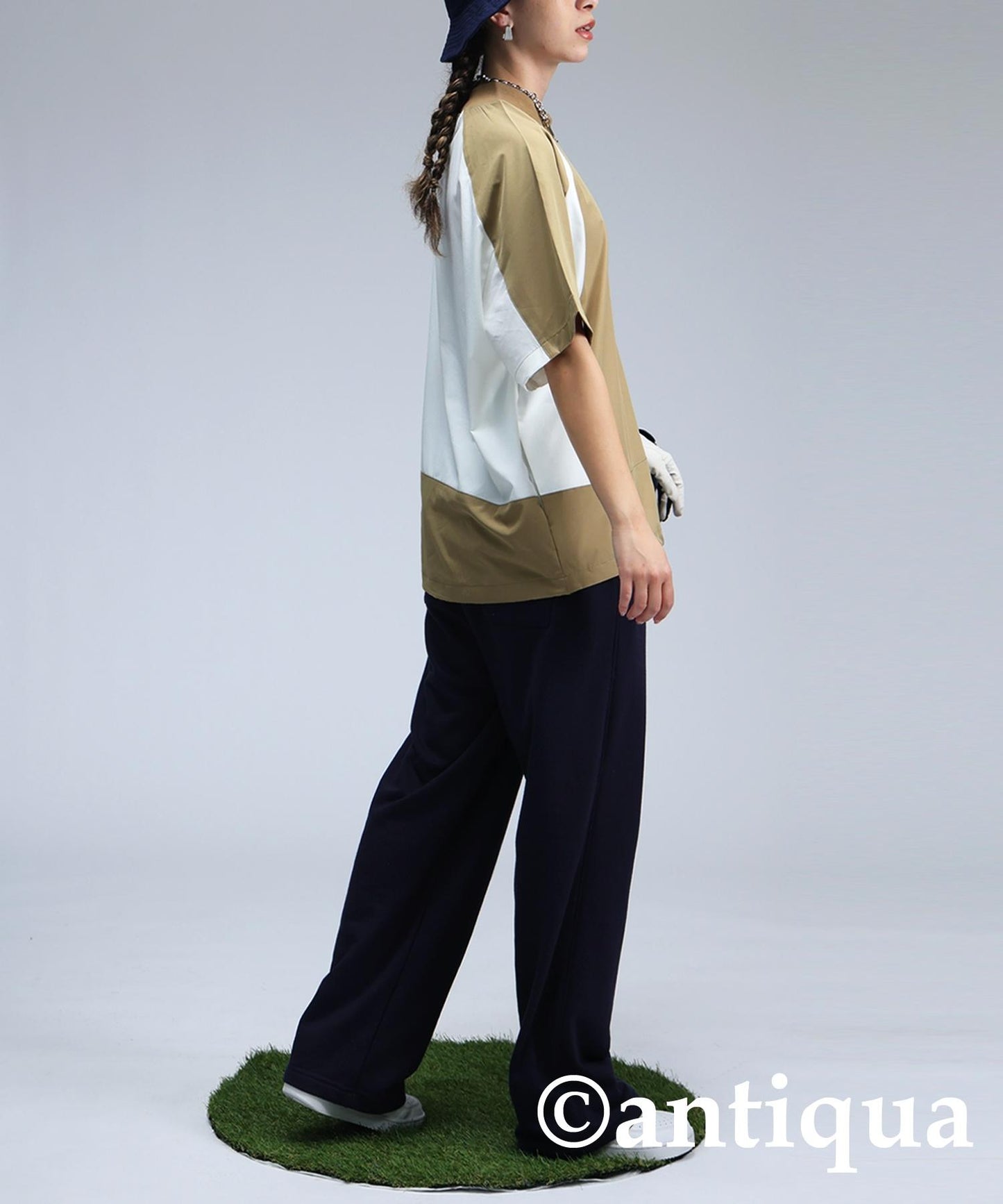 ANTIQUA GOLF×STCH Game Shirt With Drawstring Ladies