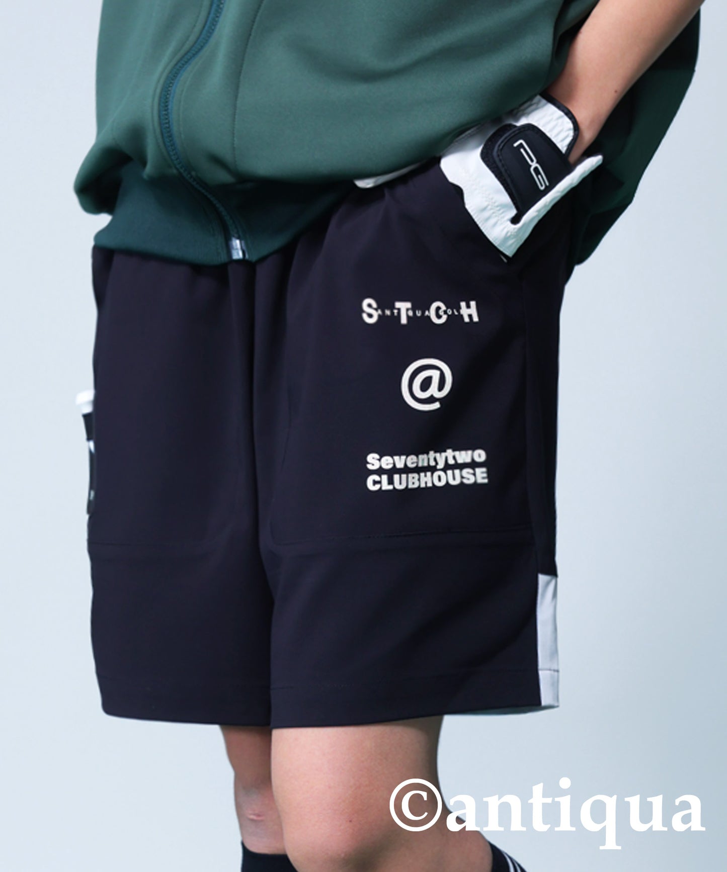 ANTIQUA GOLF×STCH Logo Shorts Ladies