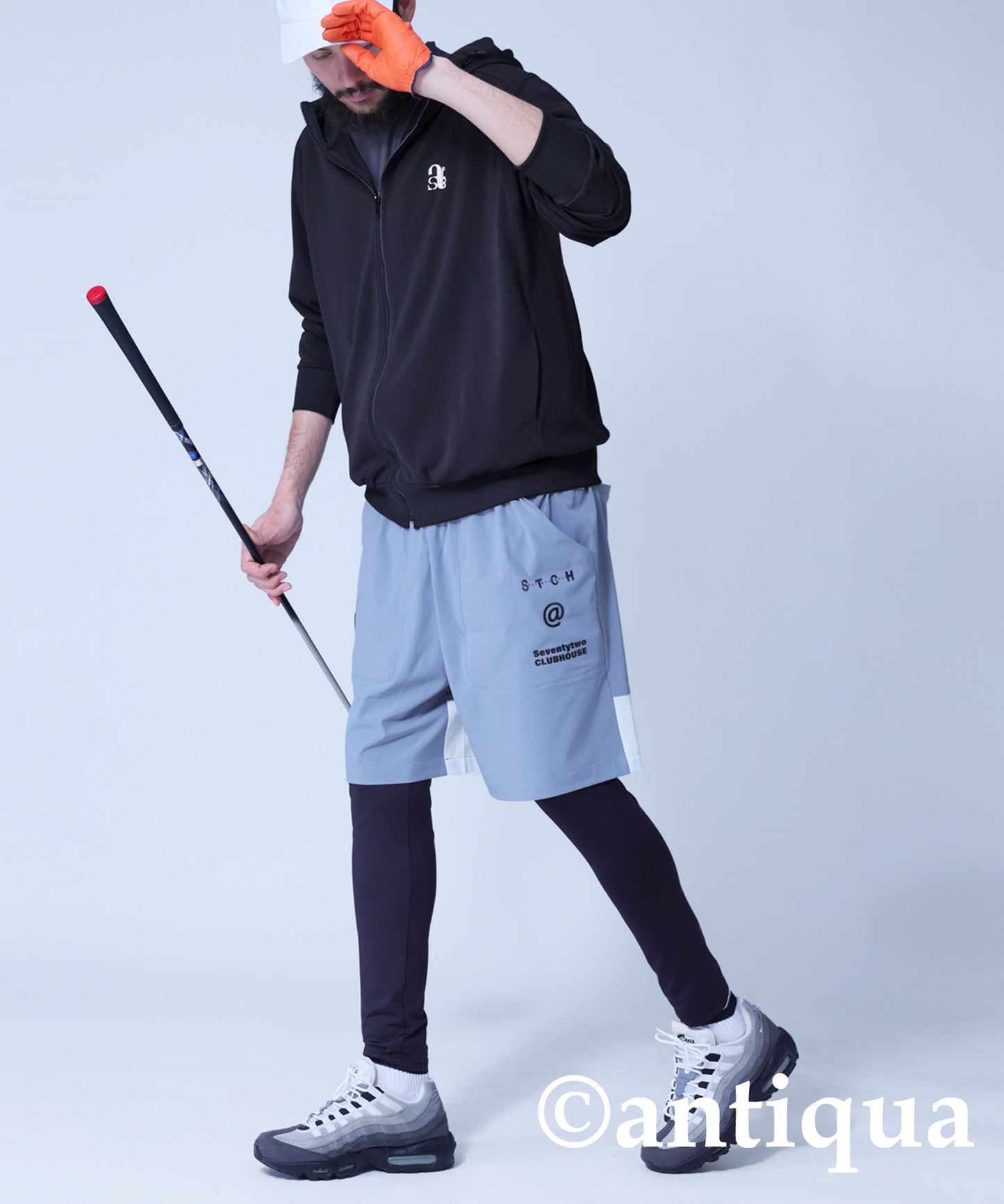 ANTIQUA GOLF×STCH Logo Shorts Men's