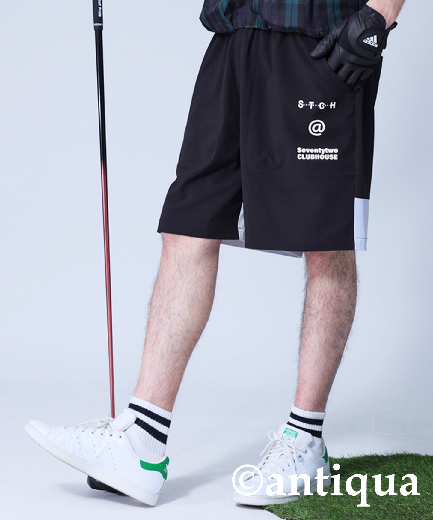 ANTIQUA GOLF×STCH Logo Shorts Men's