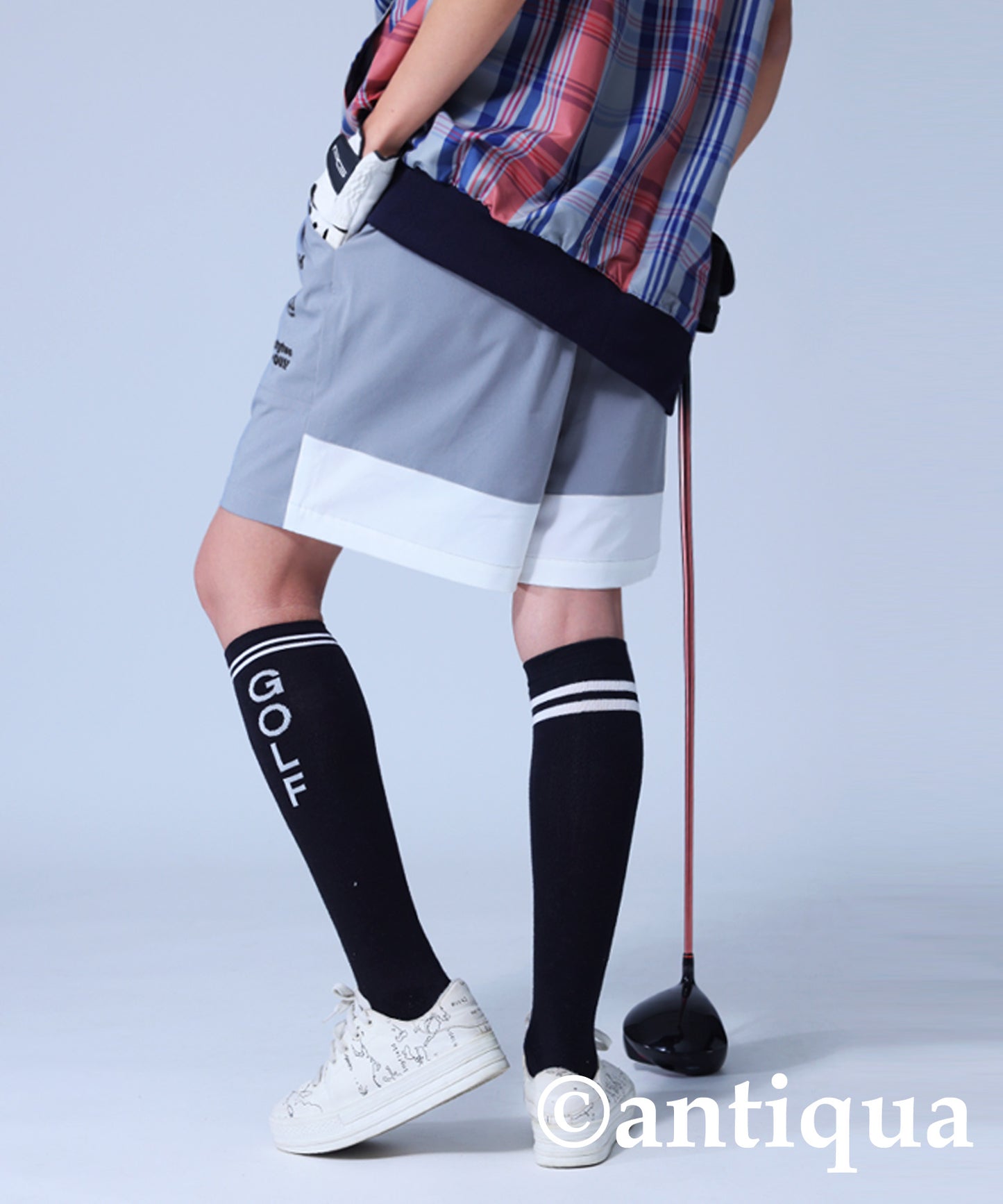 ANTIQUA GOLF×STCH Logo Shorts Ladies