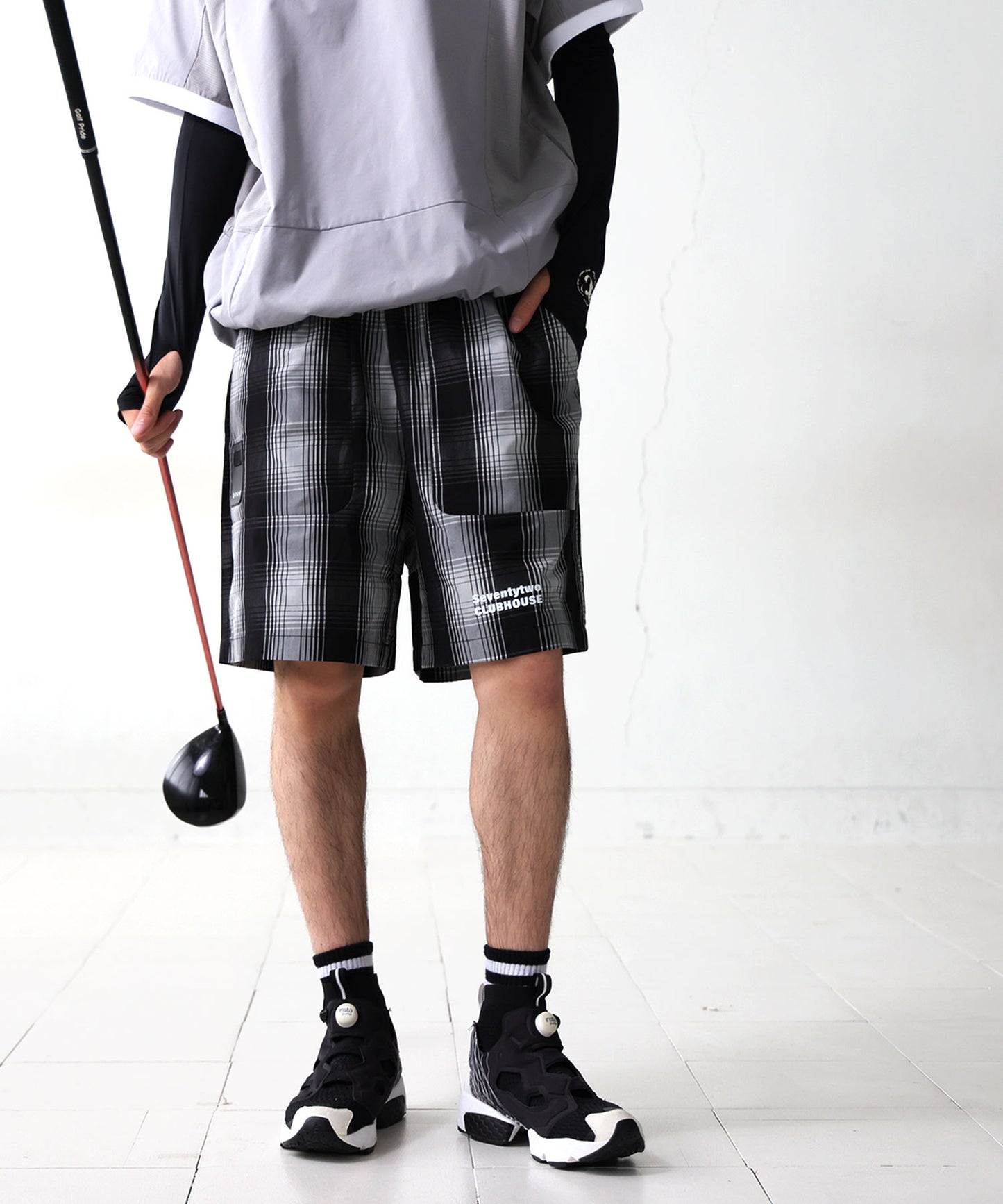 ANTIQUA GOLF×STCH Plaid Pants Men's