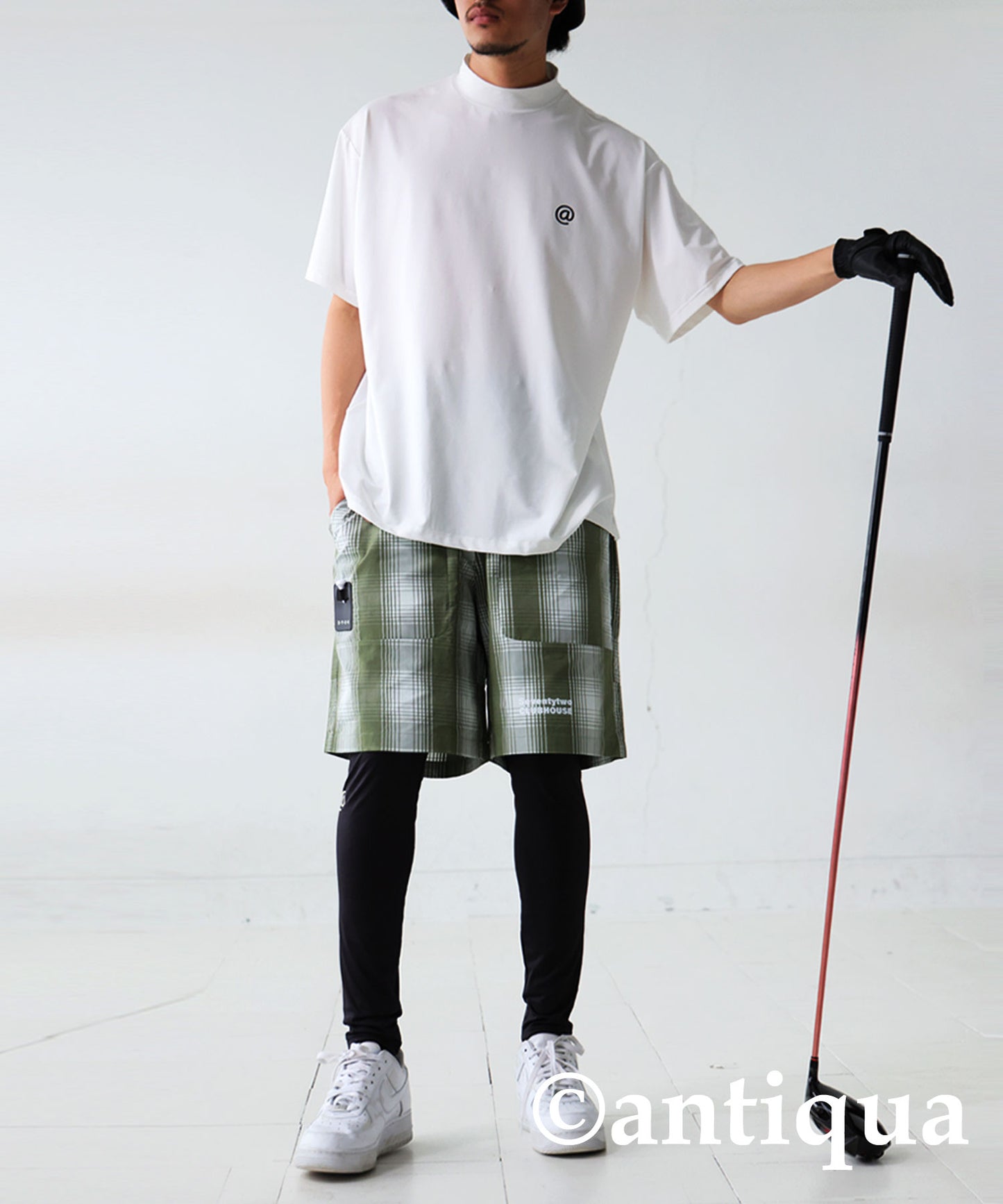 ANTIQUA GOLF×STCH Plaid Pants Men's