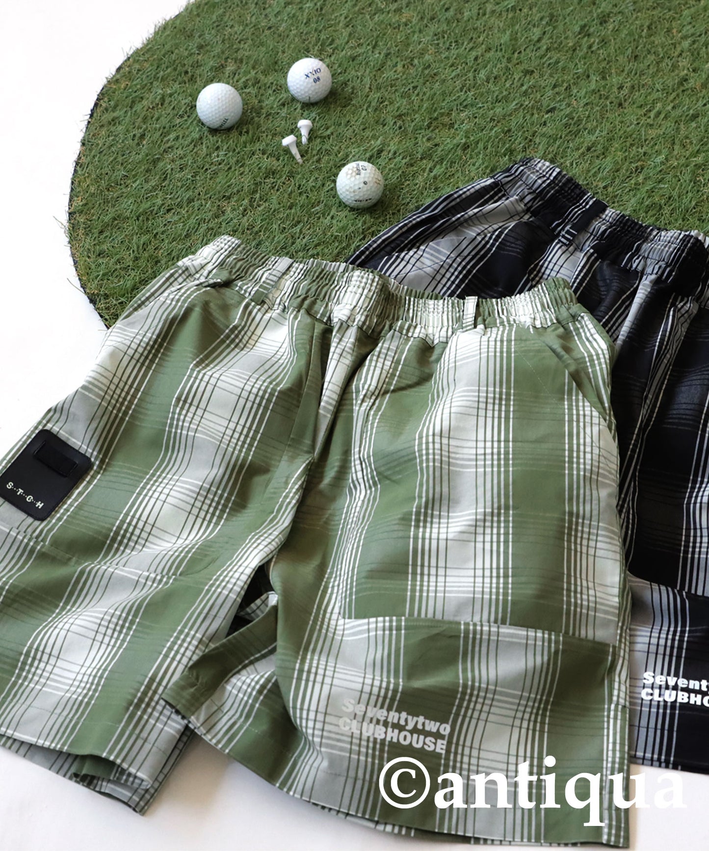 ANTIQUA GOLF×STCH Plaid Pants Ladies