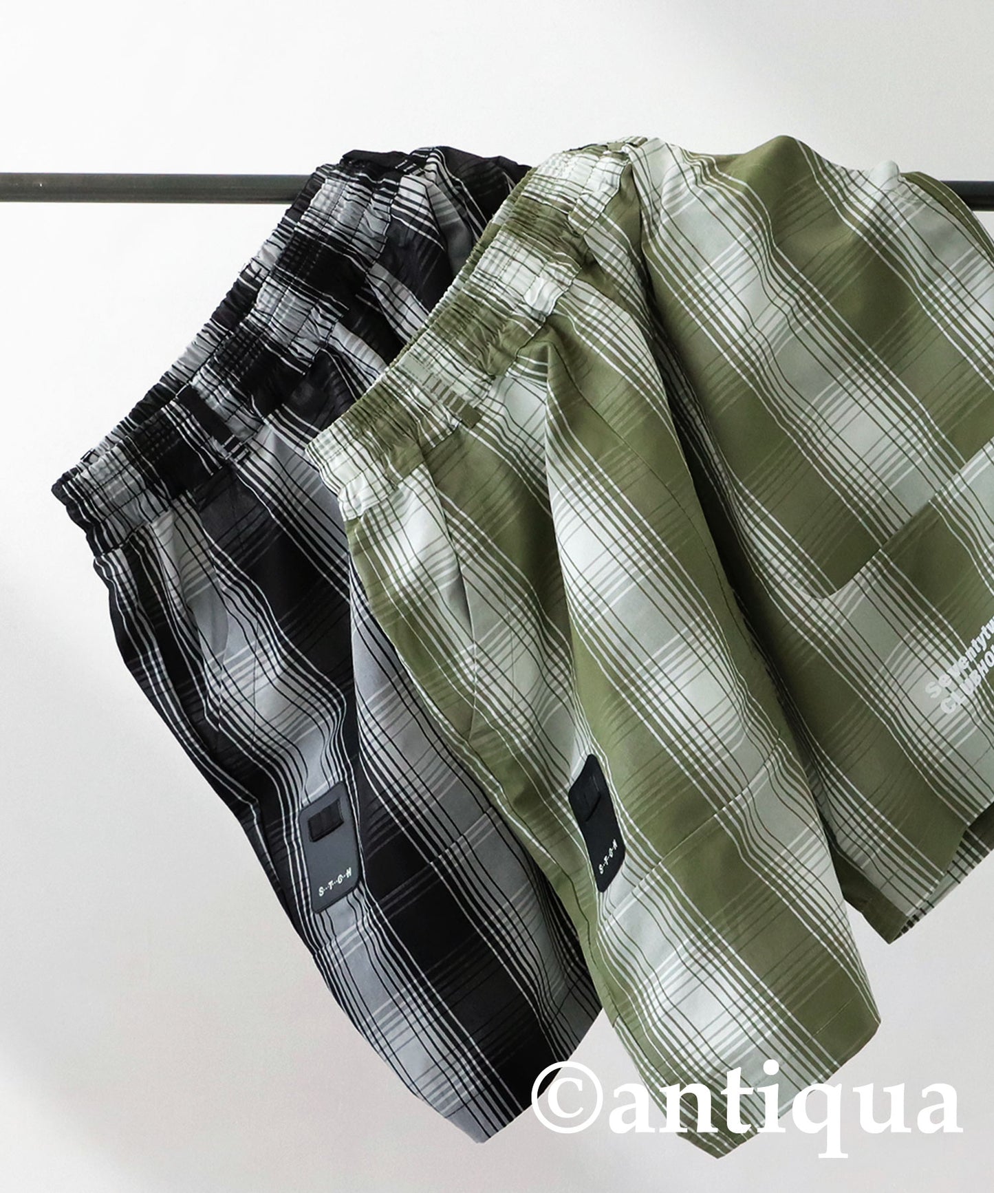 ANTIQUA GOLF×STCH Plaid Pants Men's