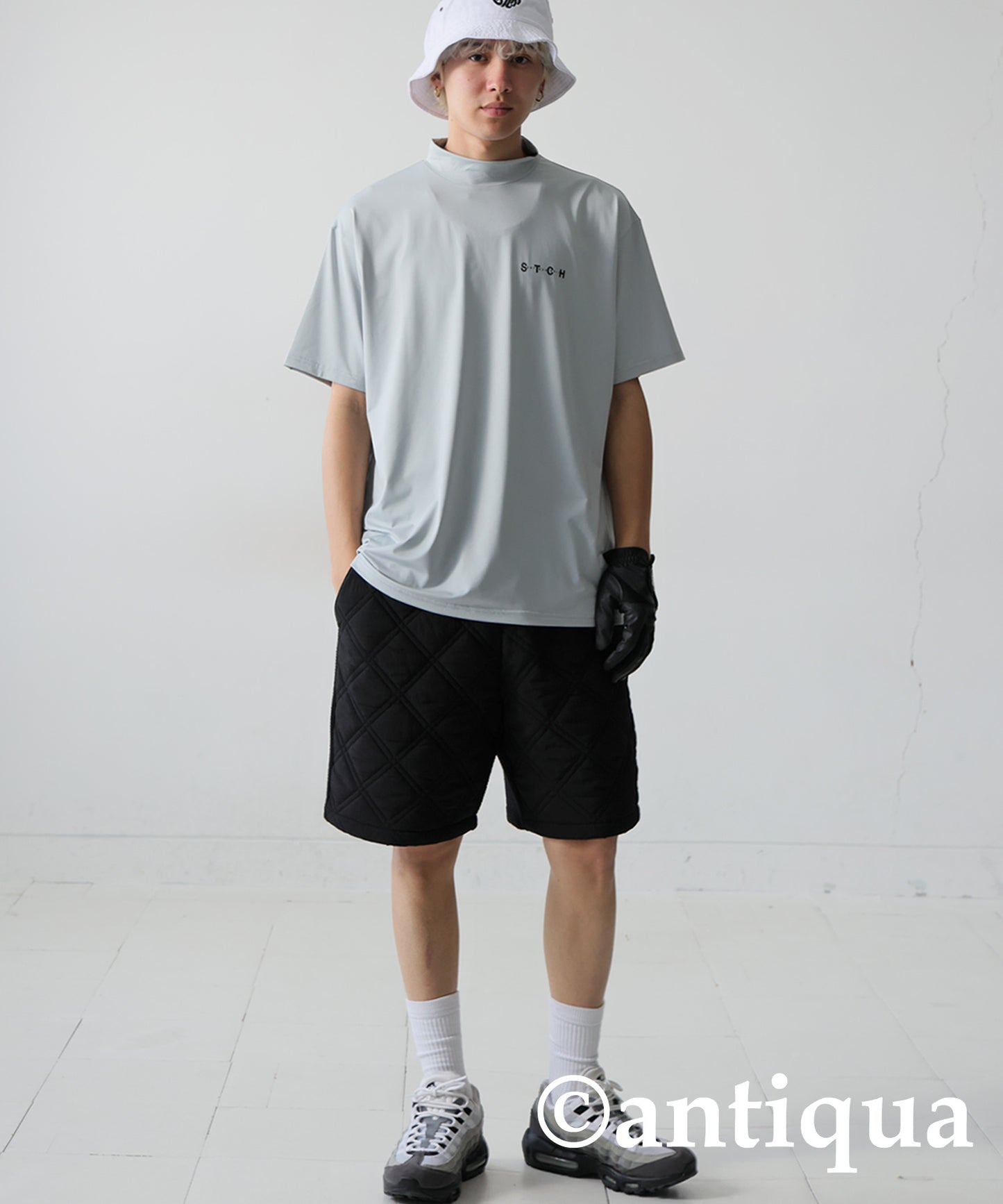 ANTIQUA GOLF×STCH Back Logo T-Shirt Men's