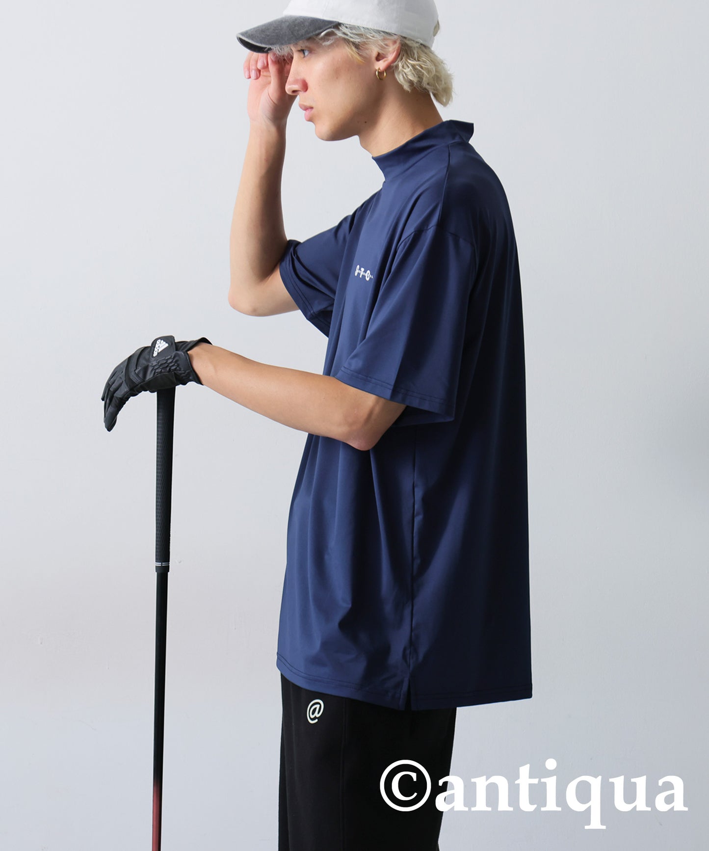 ANTIQUA GOLF×STCH Back Logo T-Shirt Men's