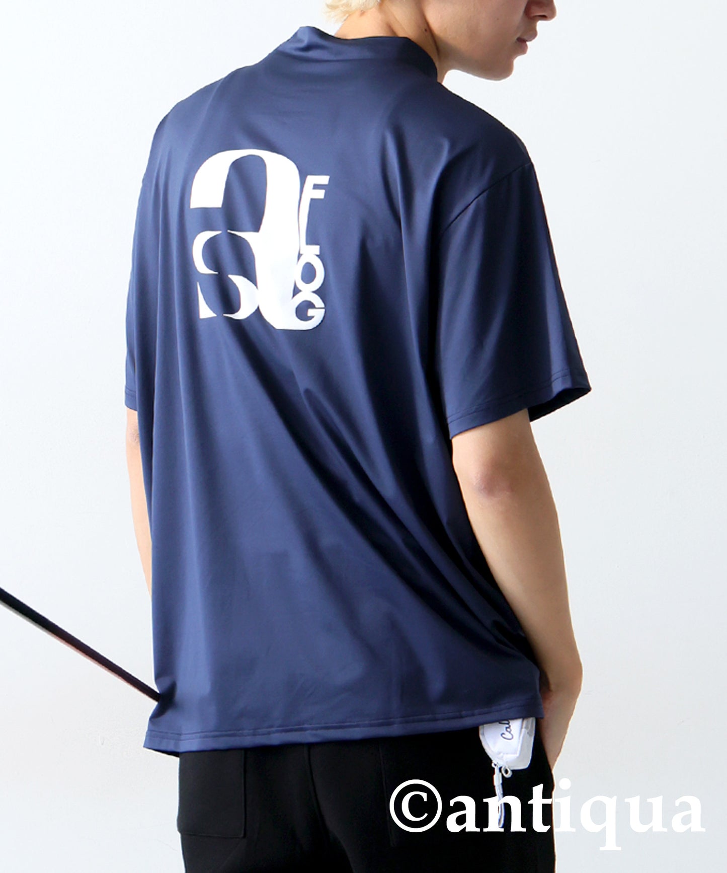 ANTIQUA GOLF×STCH Back Logo T-Shirt Men's