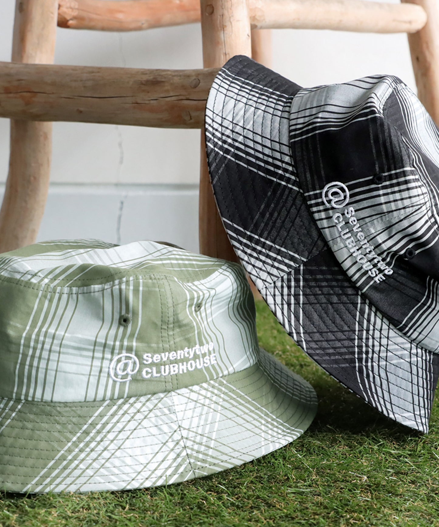 ANTIQUA GOLF×STCH Plaid Hat Ladies