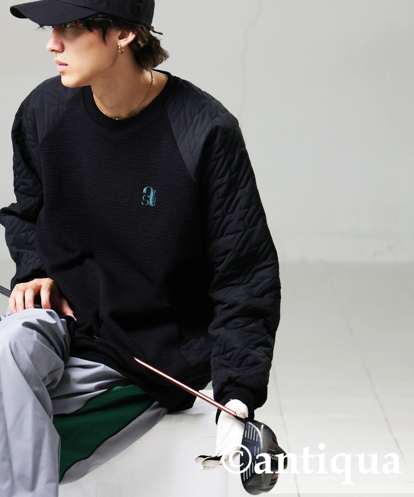 ANTIQUA GOLF×STCH Quilted Tops Men's