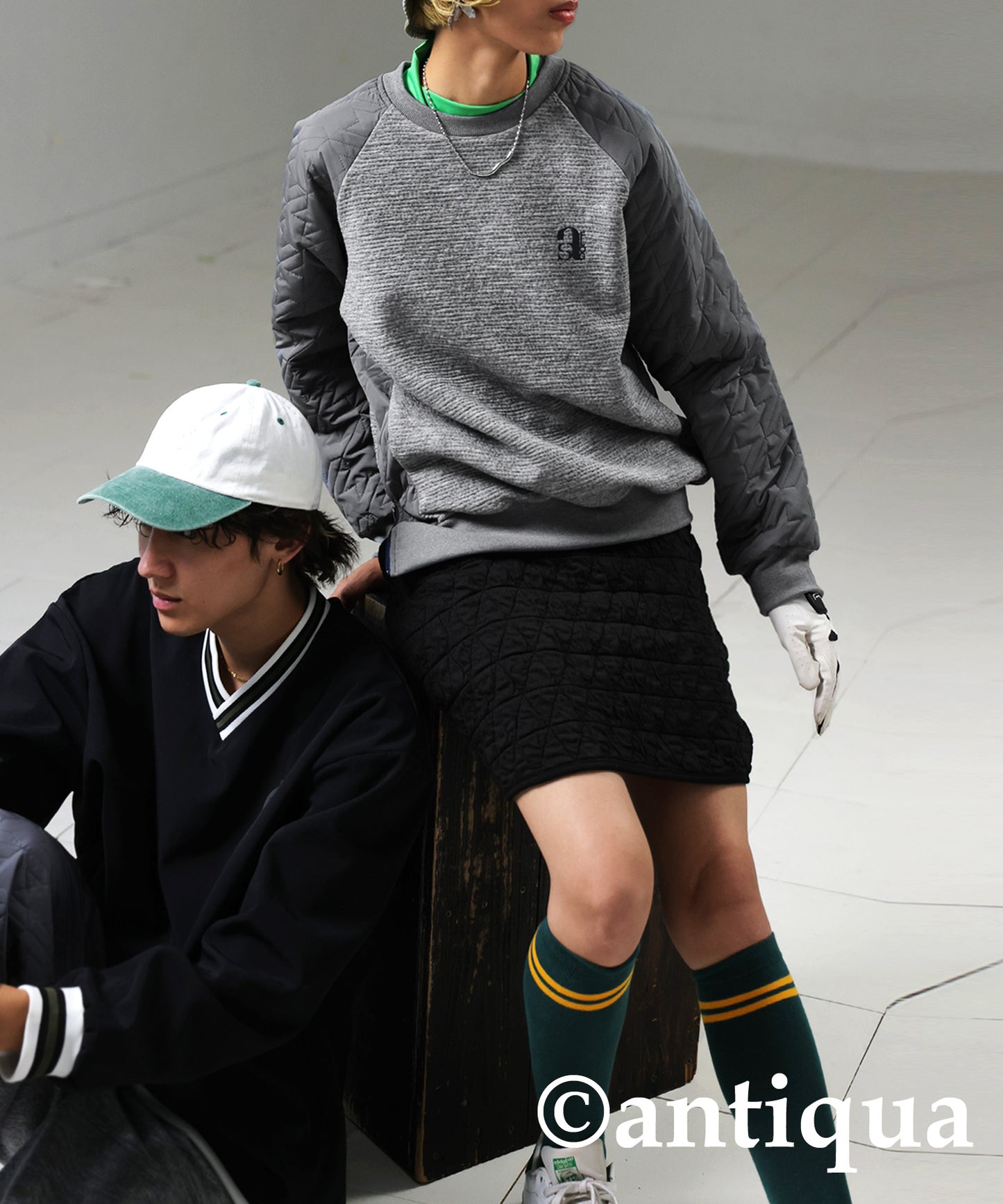 ANTIQUA GOLF×STCH Quilted Tops Ladies