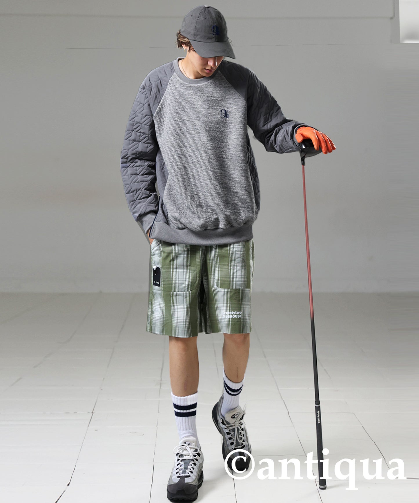 ANTIQUA GOLF×STCH Quilted Tops Men's