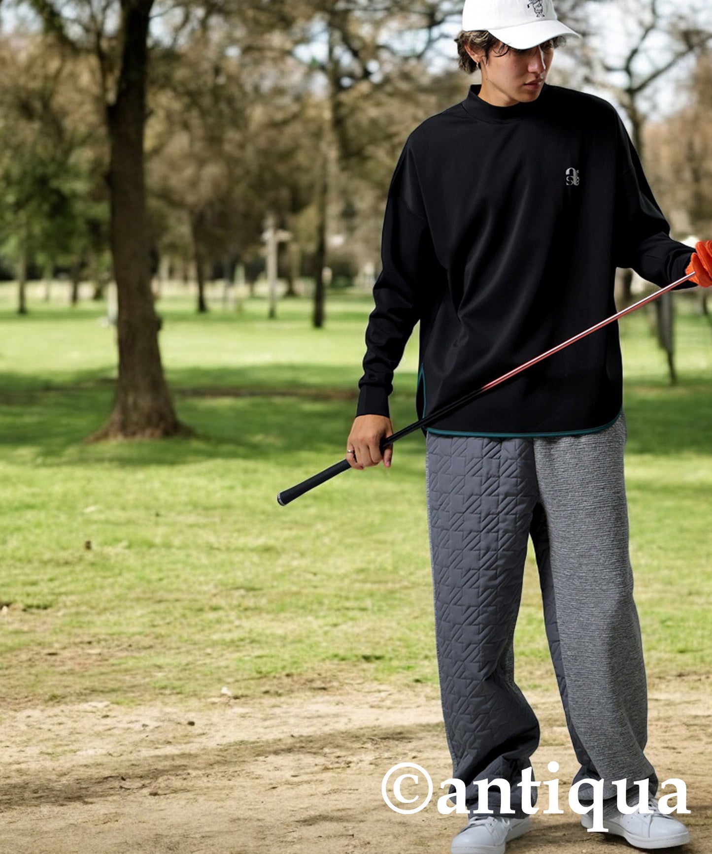 ANTIQUA GOLF×STCH Quilted Piping Tops Men's