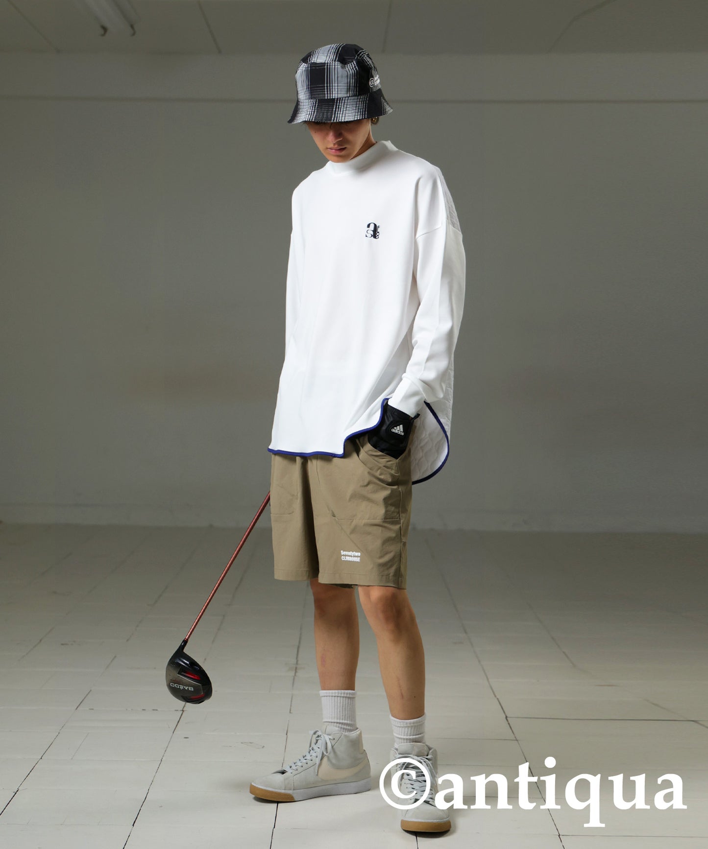 ANTIQUA GOLF×STCH Quilted Piping Tops Men's