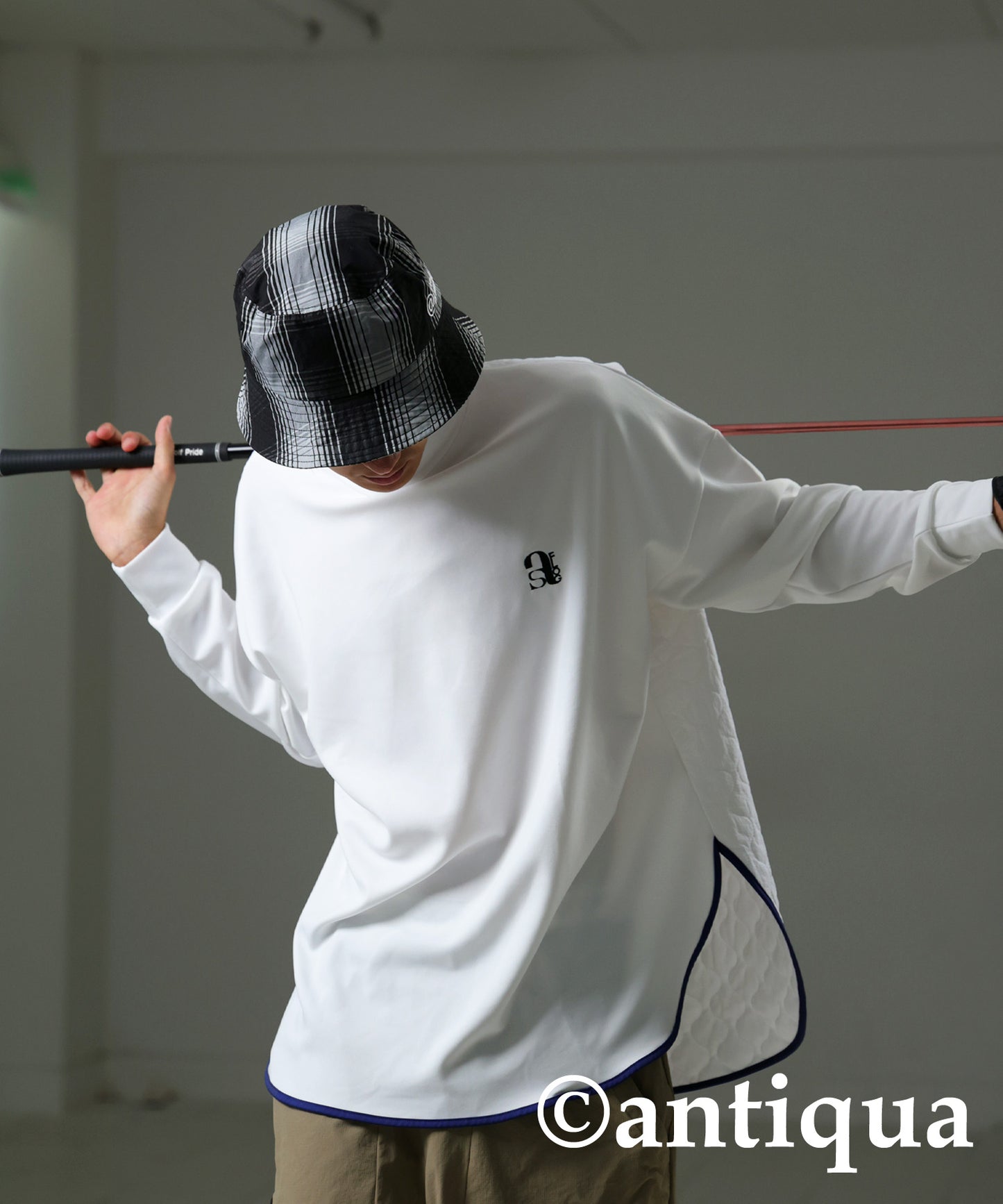 ANTIQUA GOLF×STCH Quilted Piping Tops Men's