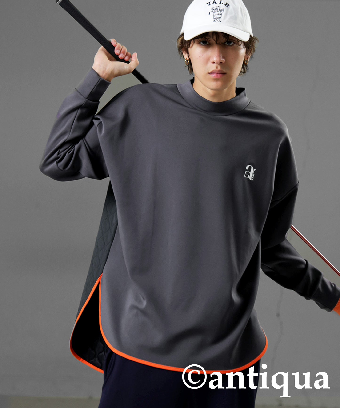 ANTIQUA GOLF×STCH Quilted Piping Tops Men's