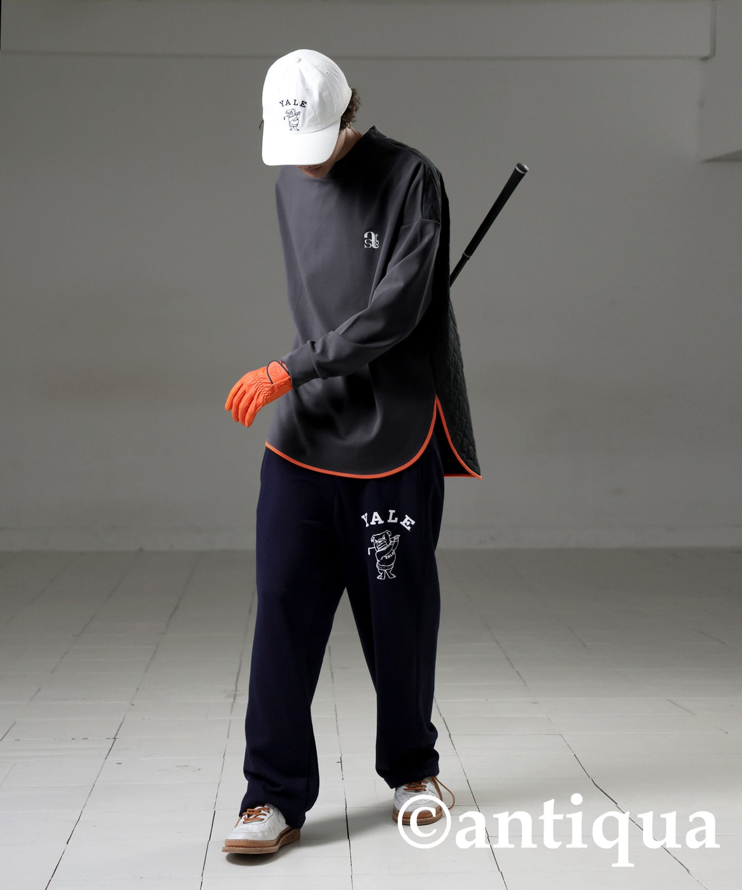 ANTIQUA GOLF×STCH Quilted Piping Tops Men's