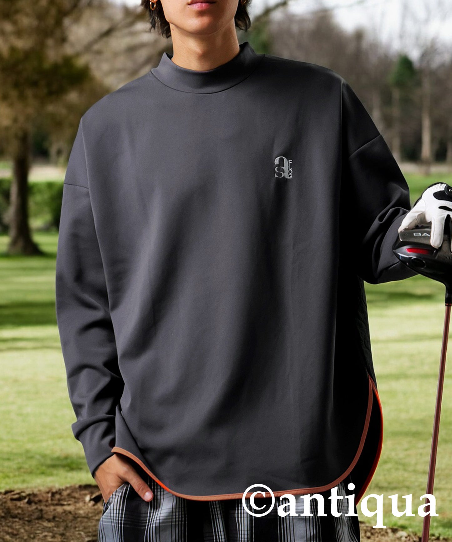 ANTIQUA GOLF×STCH Quilted Piping Tops Men's