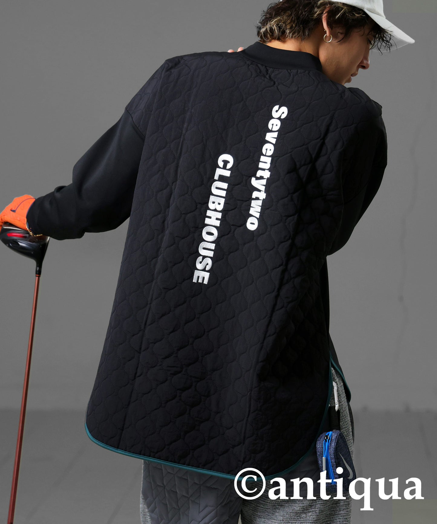 ANTIQUA GOLF×STCH Quilted Piping Tops Men's