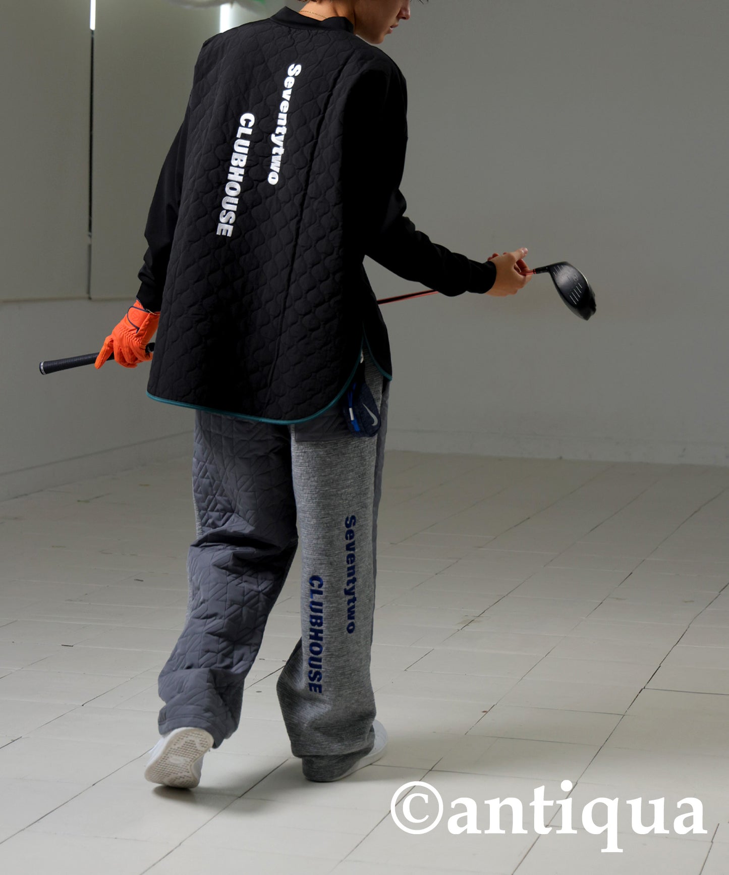 ANTIQUA GOLF×STCH Quilted Piping Tops Men's