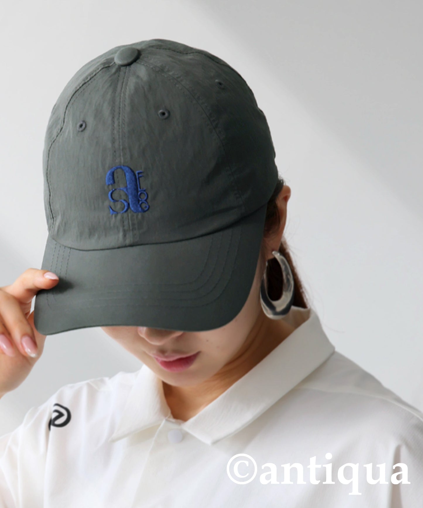 ANTIQUA GOLF×STCH Drawstring Cap Ladies