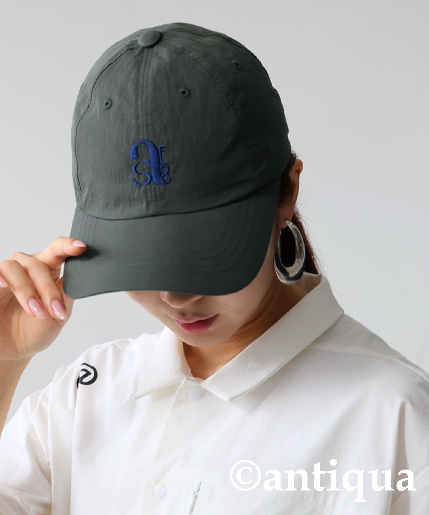 ANTIQUA GOLF×STCH Drawstring Cap Ladies