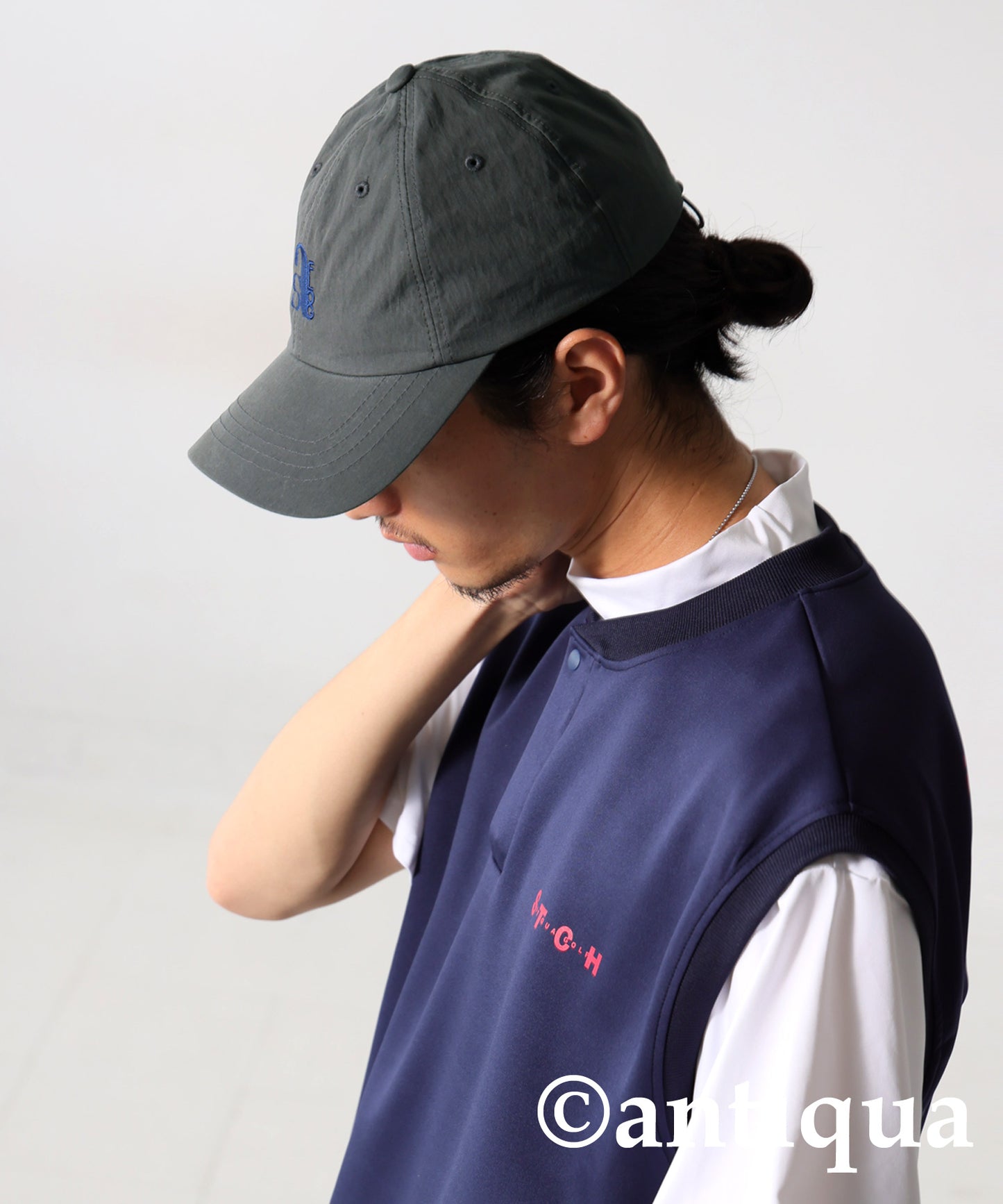 ANTIQUA GOLF×STCH Drawstring Cap Men's