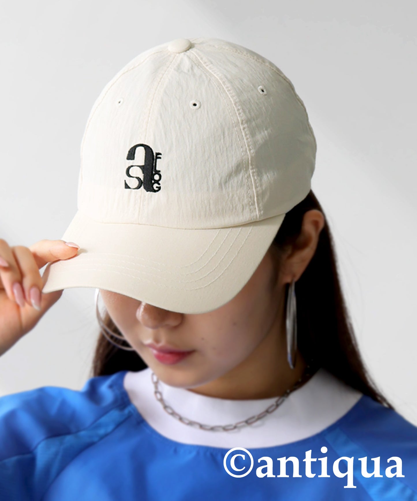 ANTIQUA GOLF×STCH Drawstring Cap Ladies